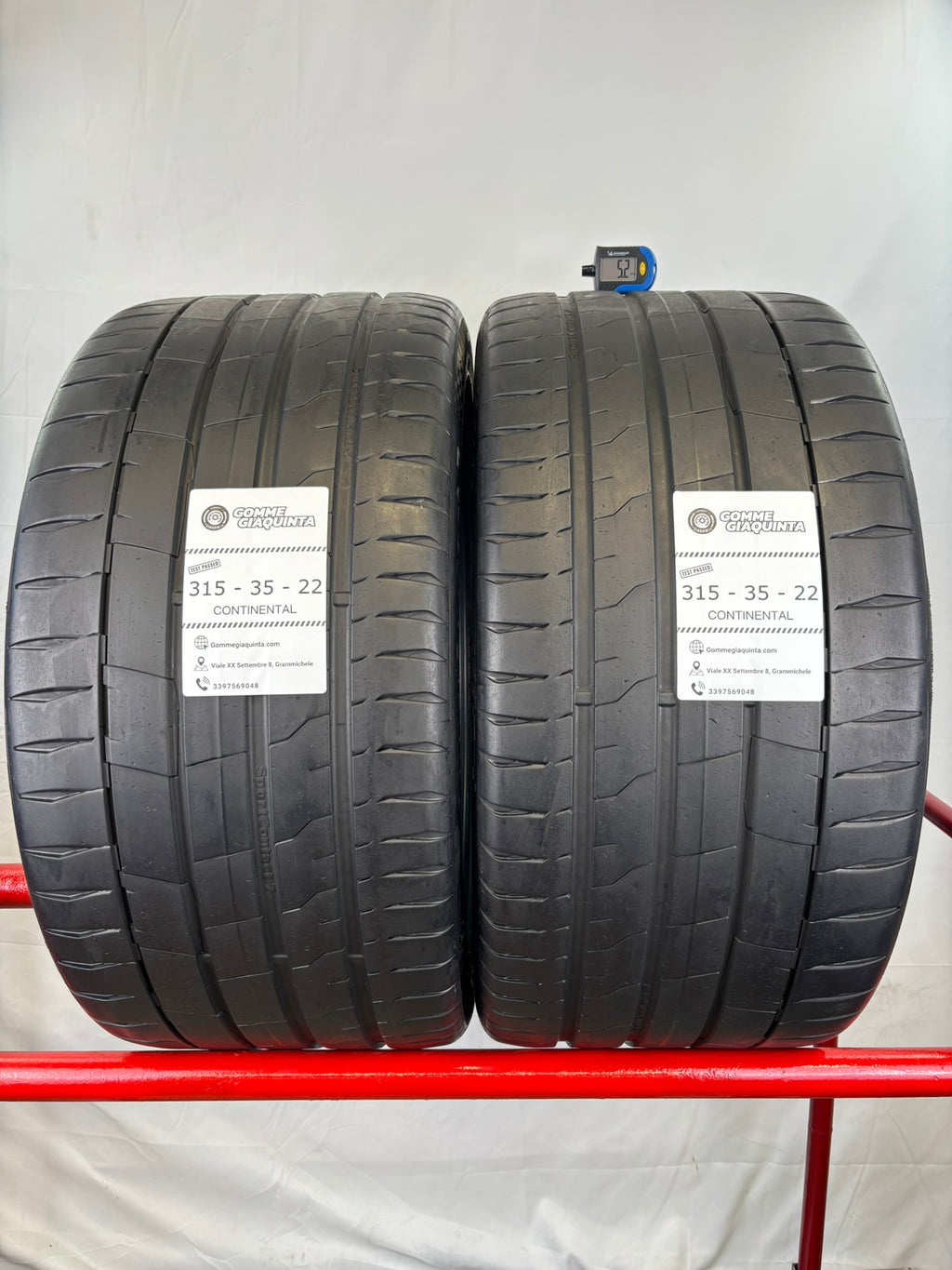 Pneumatici usati 315 35 r22 111y Gomme Estive 2 PZ Continental Batt 5,2mm Dot 24