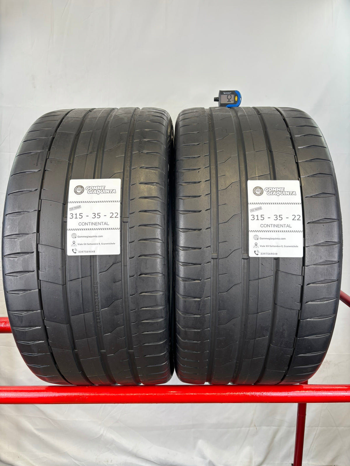 Pneumatici usati 315 35 r22 111y Gomme Estive 2 PZ Continental Batt 5,2mm Dot 24
