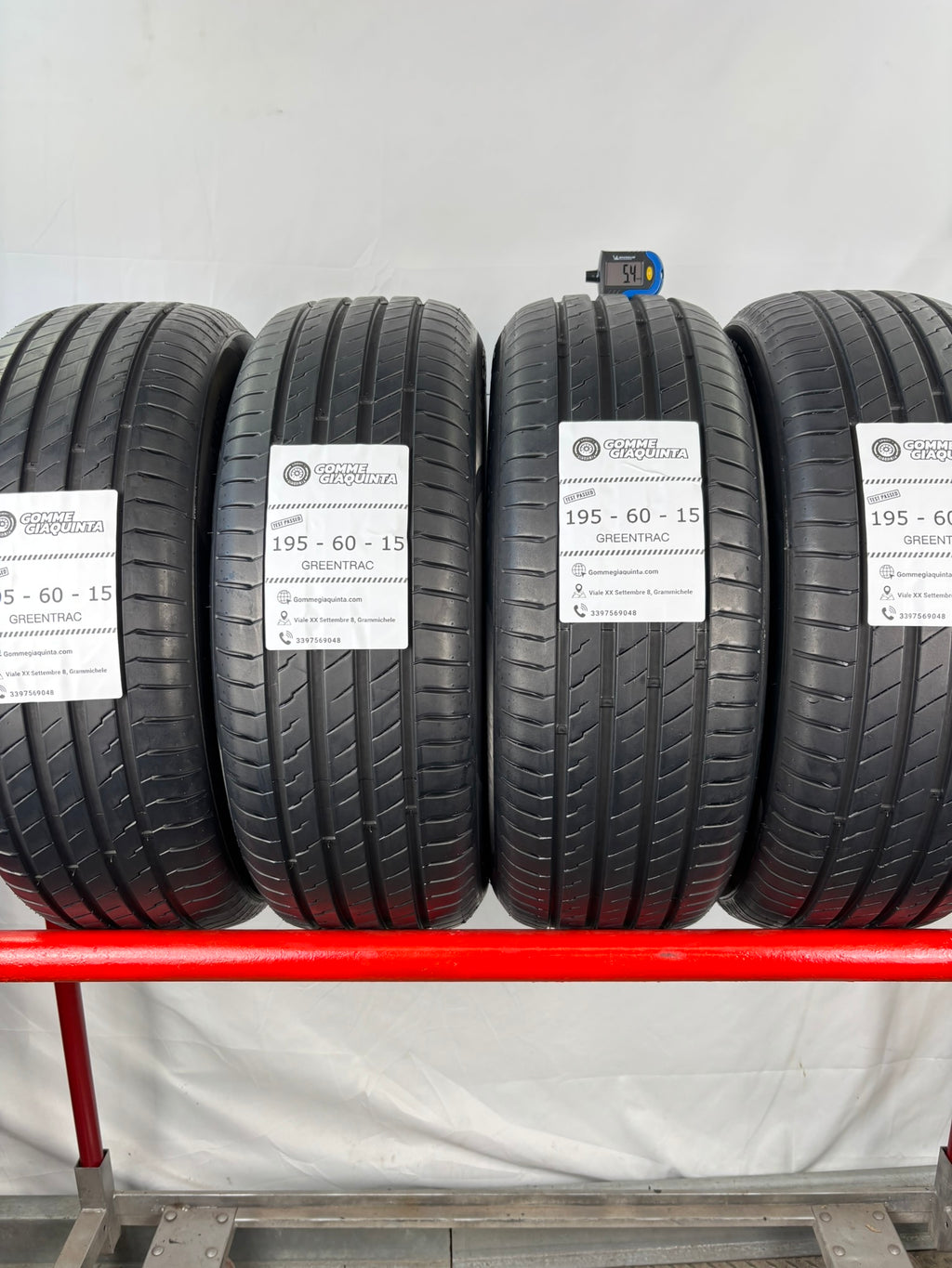 Pneumatici usati 195 60 r15 88v Gomme Estive 4 PZ Greentrac Batt 5,4mm Dot 24