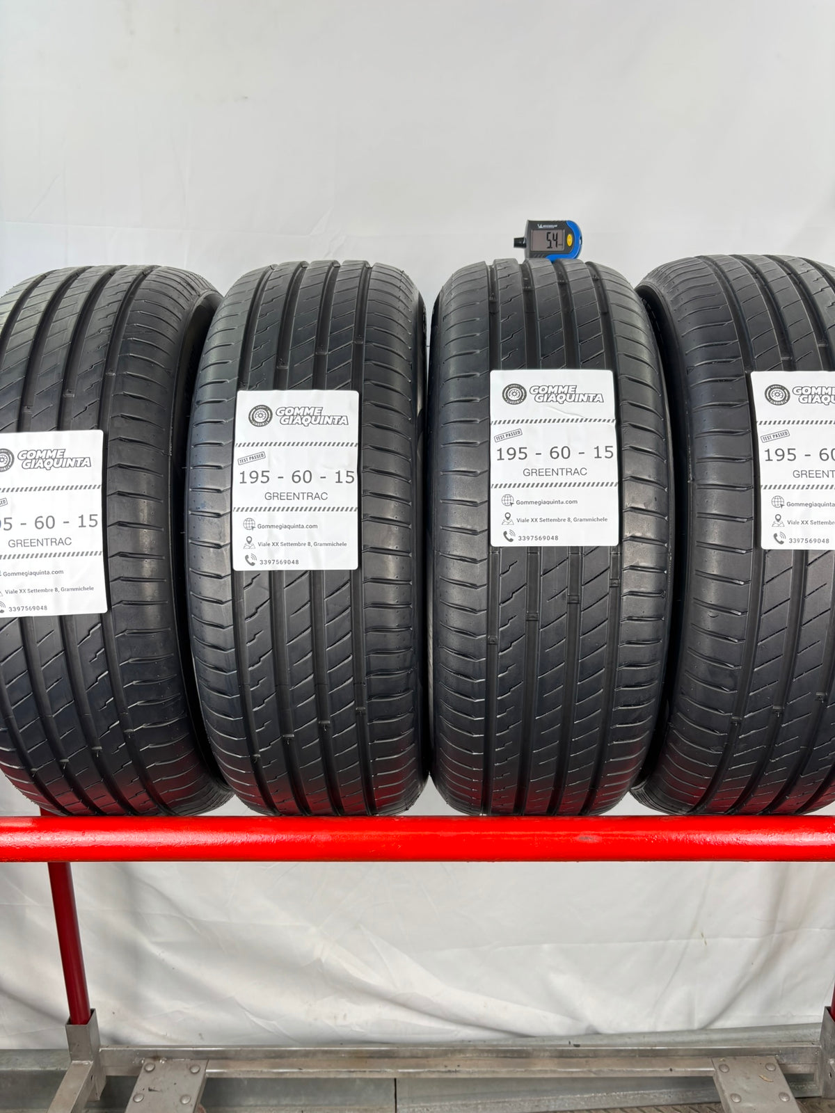 Pneumatici usati 195 60 r15 88v Gomme Estive 4 PZ Greentrac Batt 5,4mm Dot 24