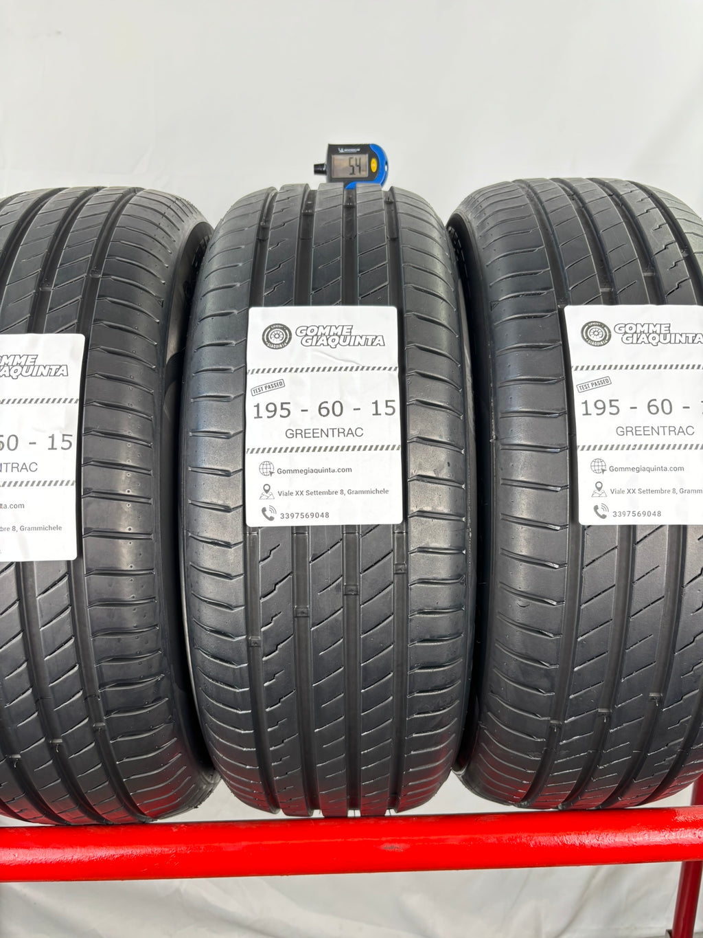 Pneumatici usati 195 60 r15 88v Gomme Estive 4 PZ Greentrac Batt 5,4mm Dot 24