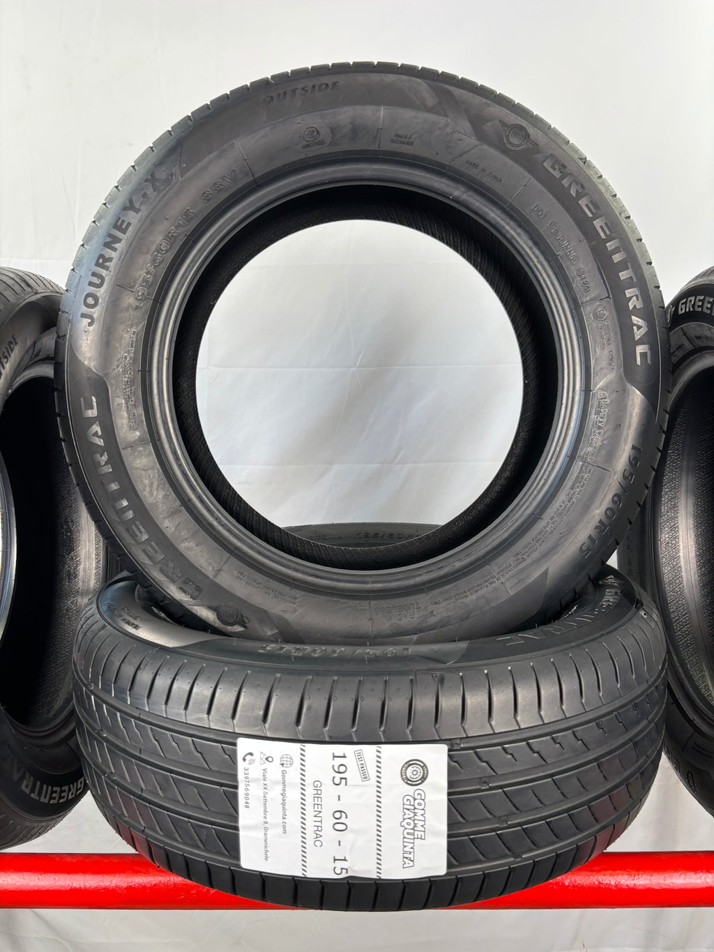 Pneumatici usati 195 60 r15 88v Gomme Estive 4 PZ Greentrac Batt 5,4mm Dot 24