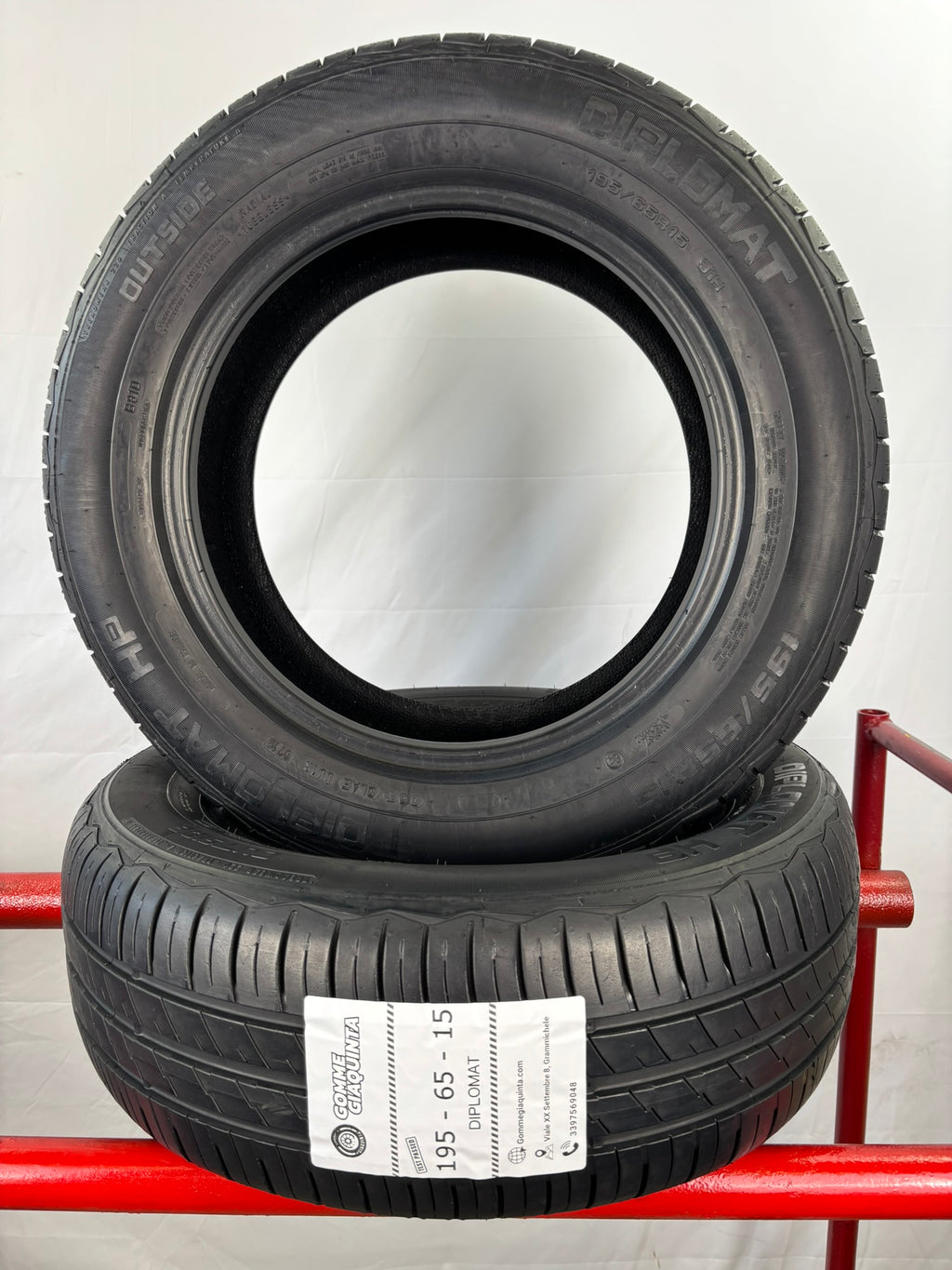 Pneumatici usati 195 65 r15 91h Gomme Estive 2 PZ Diplomat Batt 5,7mm Dot 19