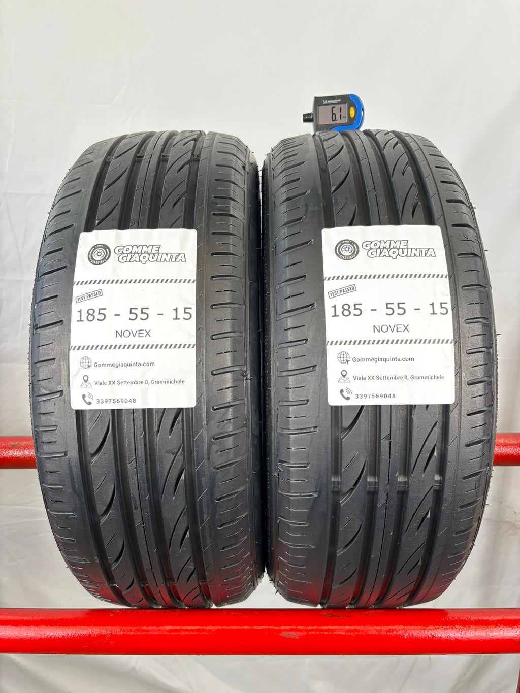 Pneumatici usati 185 55 r15 86v Gomme Estive 2 PZ Novex Batt 6,1mm Dot 24