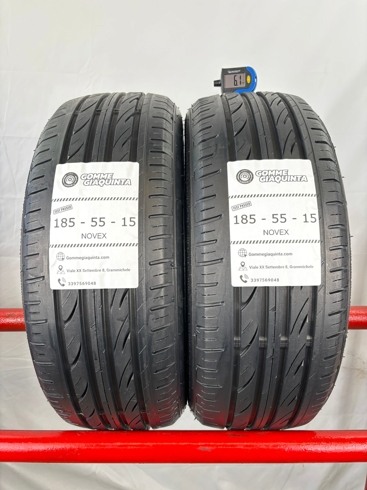 Pneumatici usati 185 55 r15 86v Gomme Estive 2 PZ Novex Batt 6,1mm Dot 24