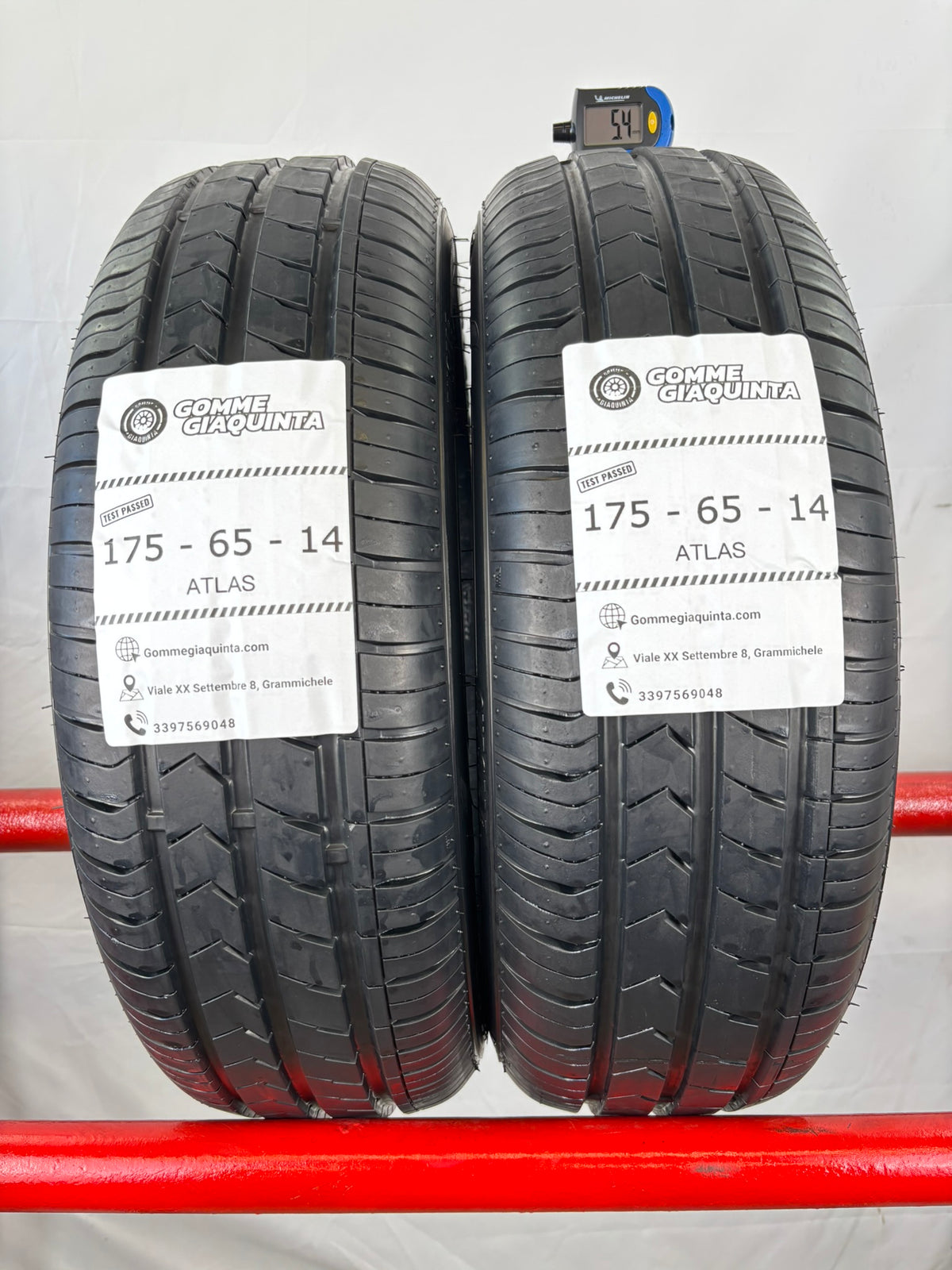 Pneumatici usati 175 65 r14 82h Gomme Estive 2 PZ Atlas Batt 5,4mm Dot 26
