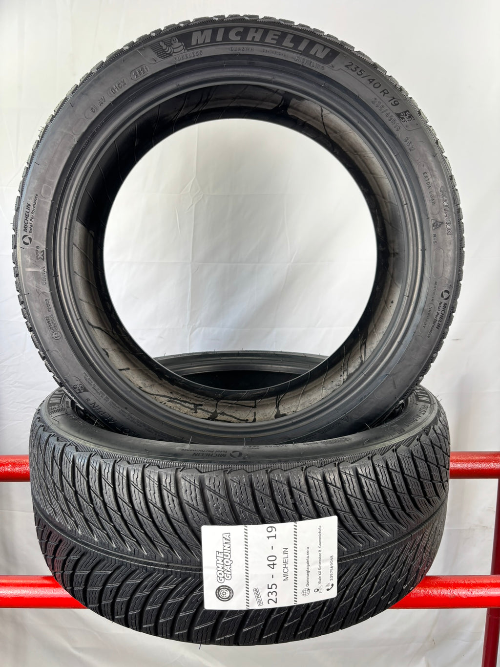 Pneumatici usati 235 40 r19 96w Gomme Invernali 2 PZ Michelin Batt 6mm Dot 2021