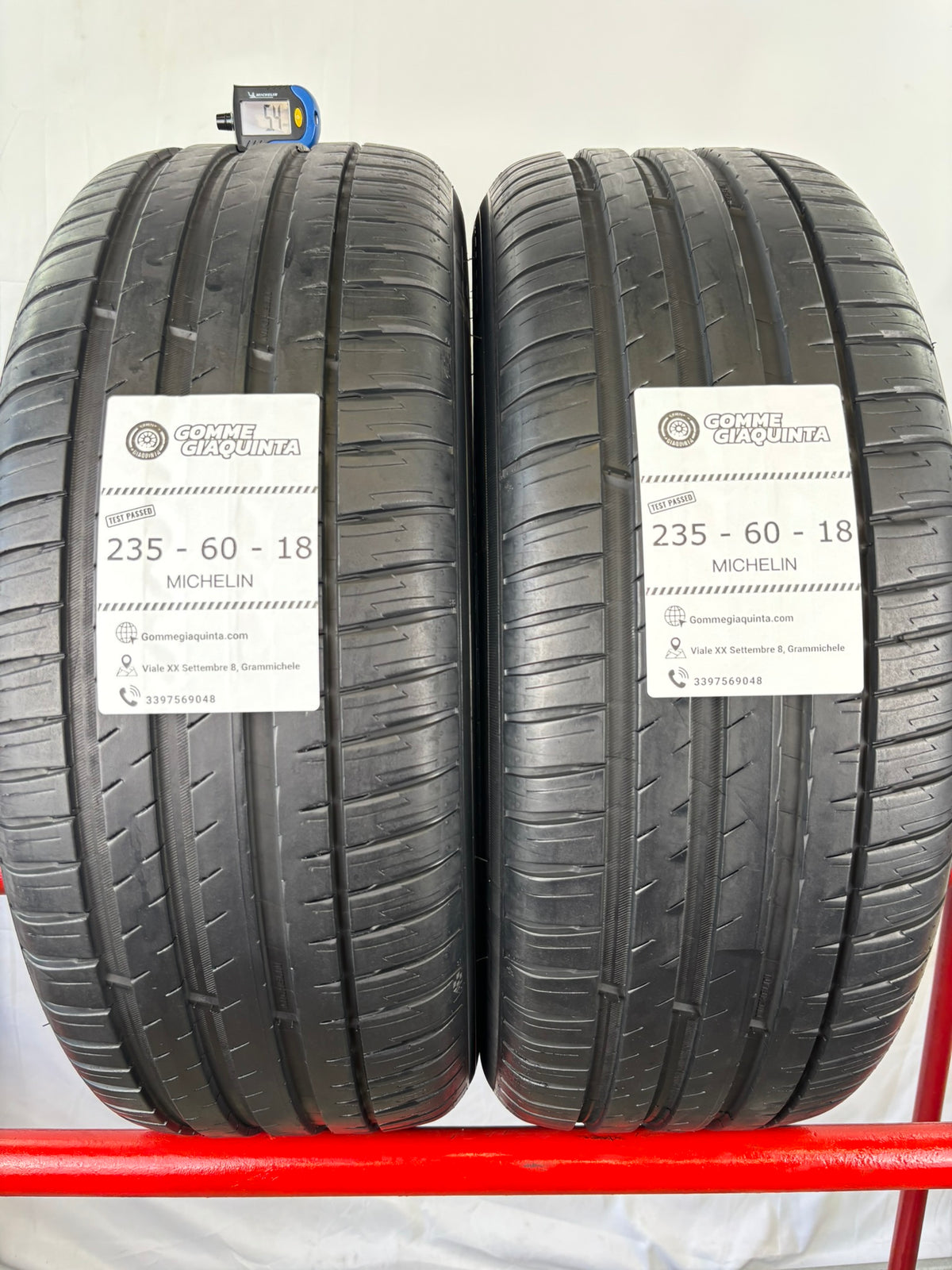 Pneumatici usati 235 60 r18 107w Gomme Estive 2 PZ Michelin Batt 5,4mm Dot 22