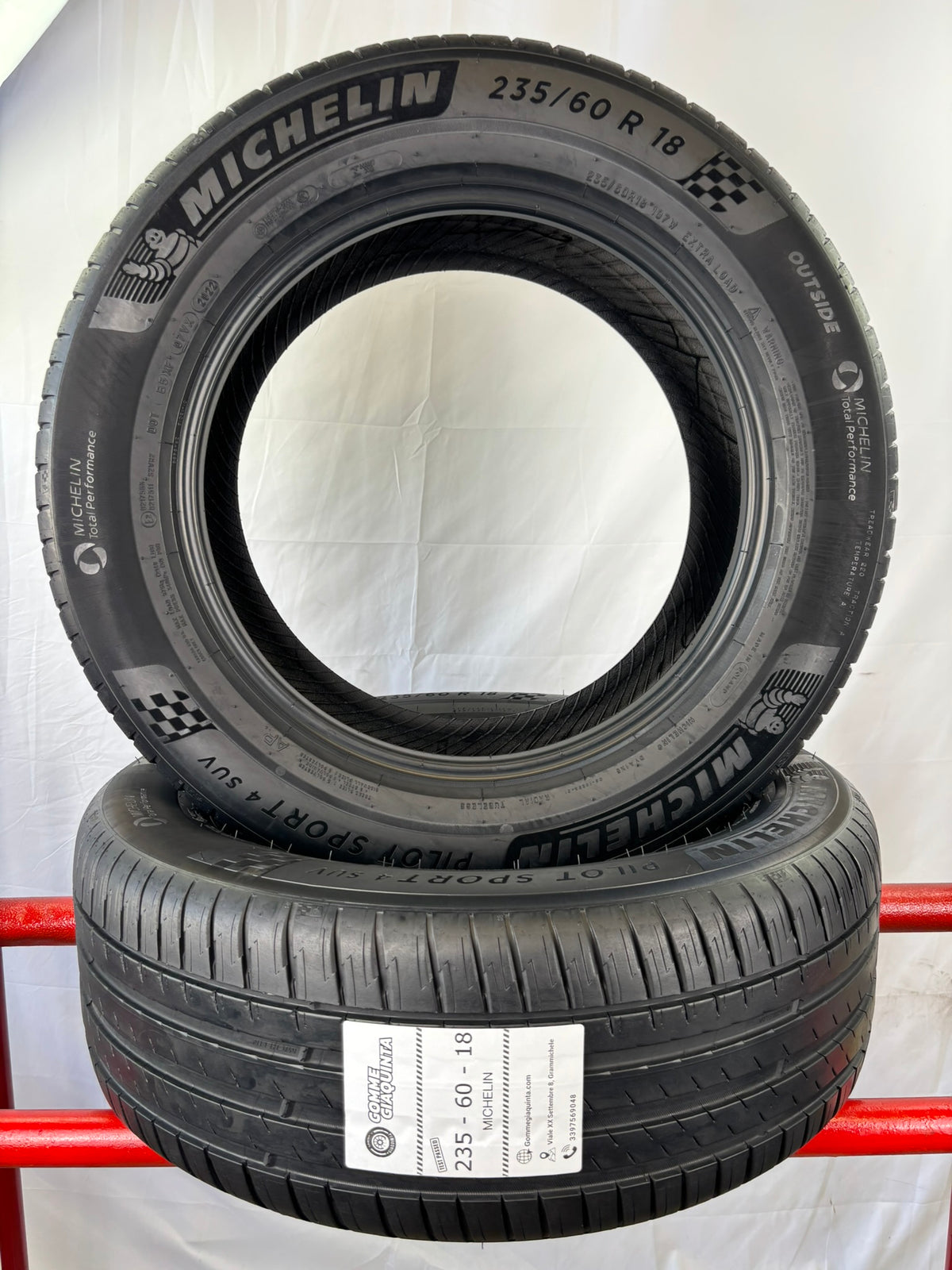 Pneumatici usati 235 60 r18 107w Gomme Estive 2 PZ Michelin Batt 5,4mm Dot 22