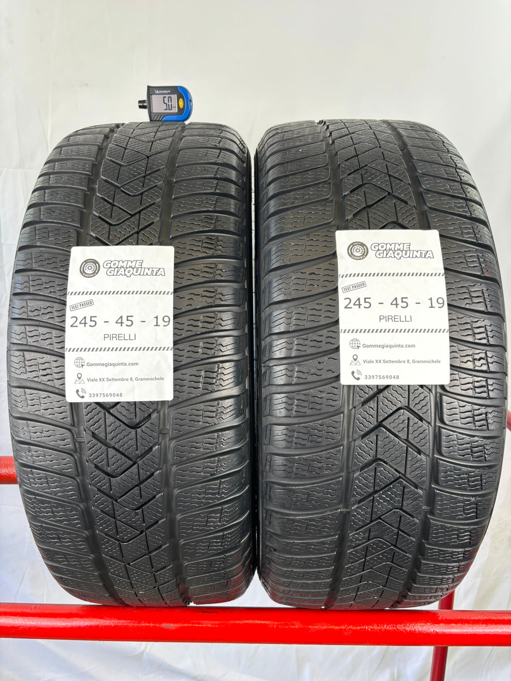 Pneumatici usati 245 45 r19 102v Gomme Estive 2 PZ Pirelli Batt 5mm Dot 2019