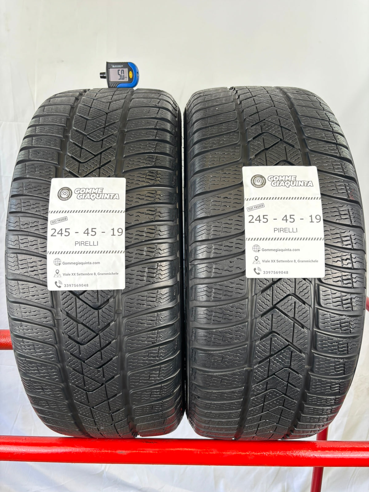 Pneumatici usati 245 45 r19 102v Gomme Estive 2 PZ Pirelli Batt 5mm Dot 2019