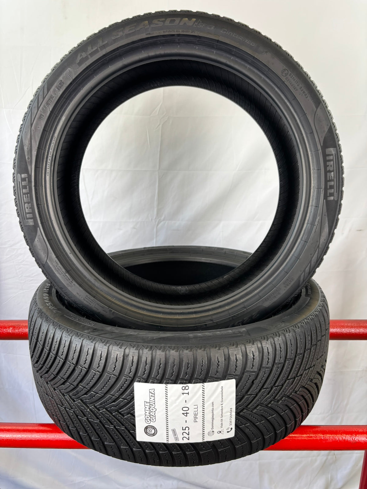 Pneumatici usati 225 40 r18 92y Gomme 4 Stagioni 2 PZ Pirelli Batt 5,4mm Dot 25