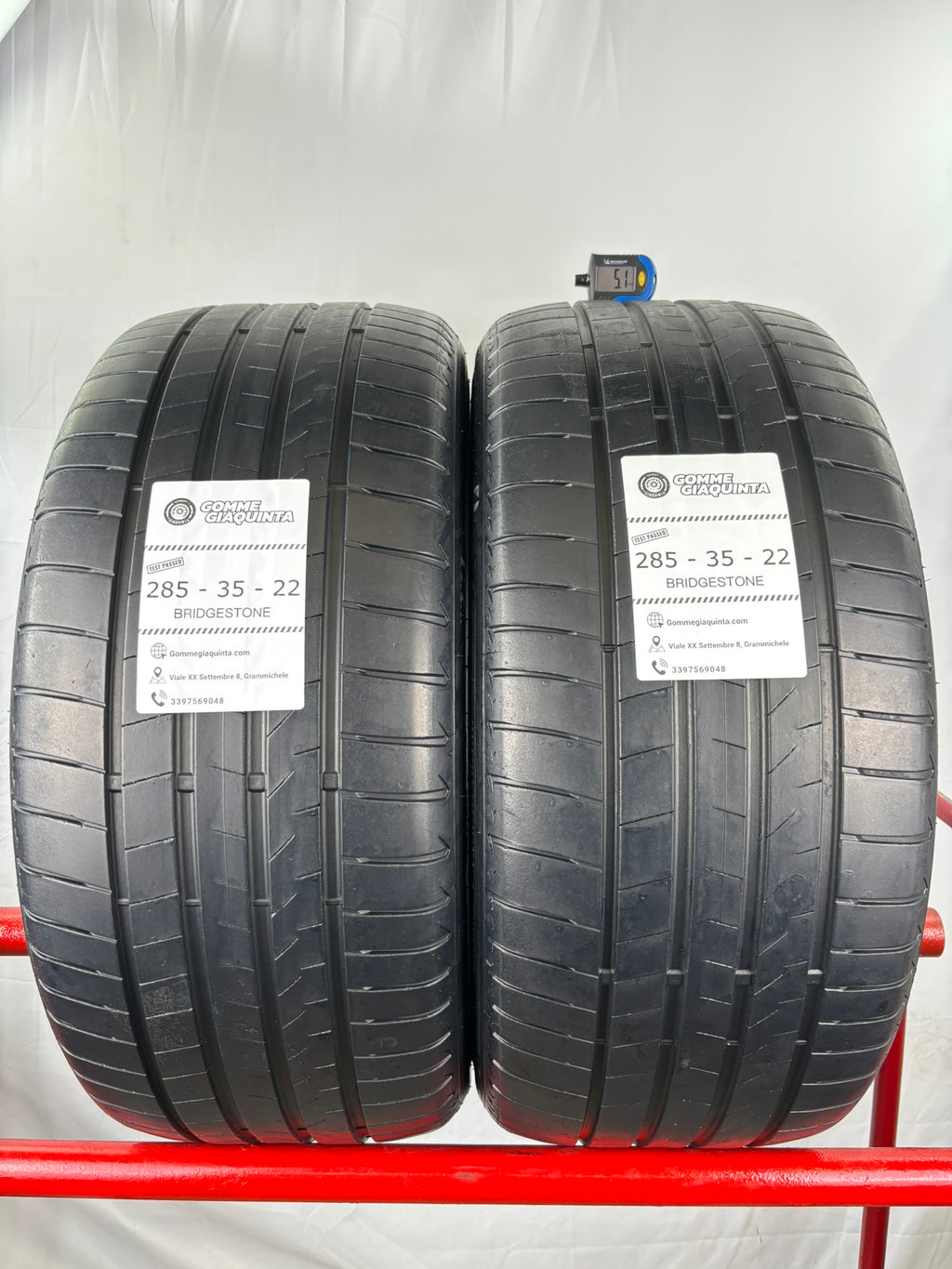 Pneumatici usati 285 35 r22 106y Gomme Estive 2 PZ Bridgestone Battis 5mm Dot 23 AO