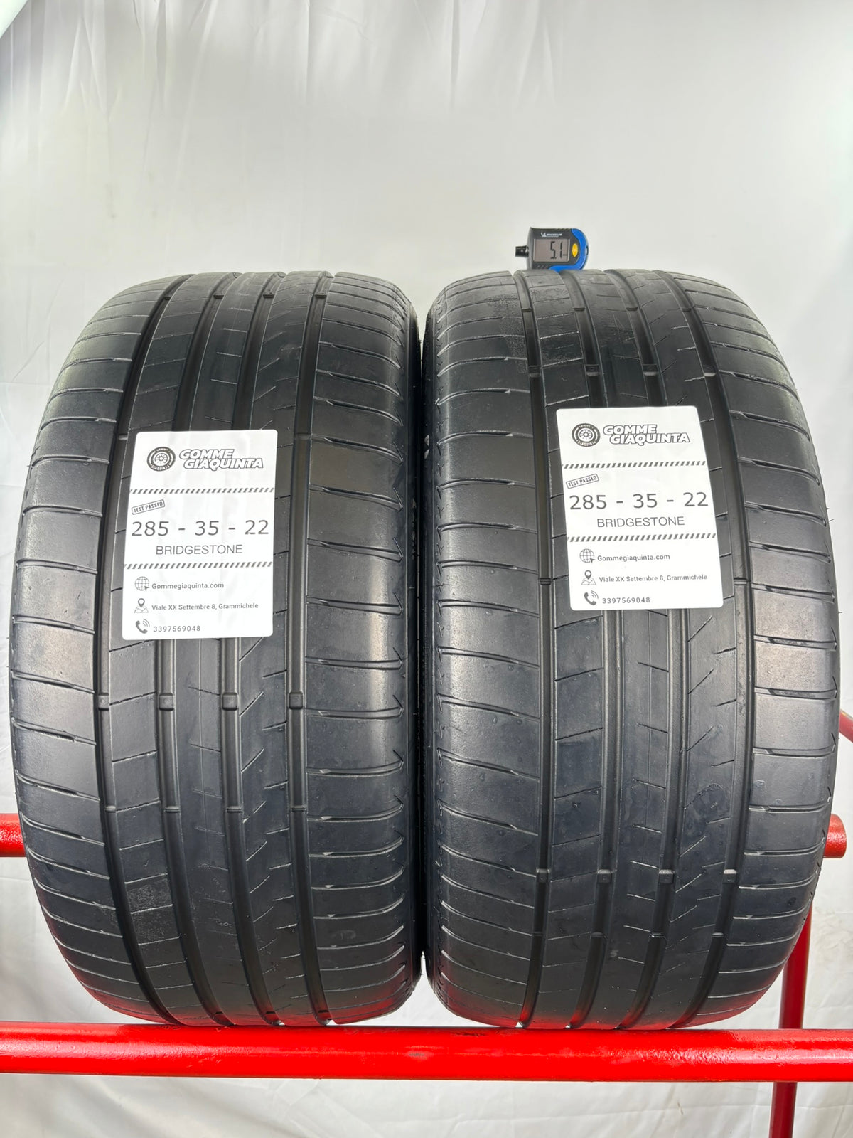 Pneumatici usati 285 35 r22 106y Gomme Estive 2 PZ Bridgestone Battis 5mm Dot 23 AO