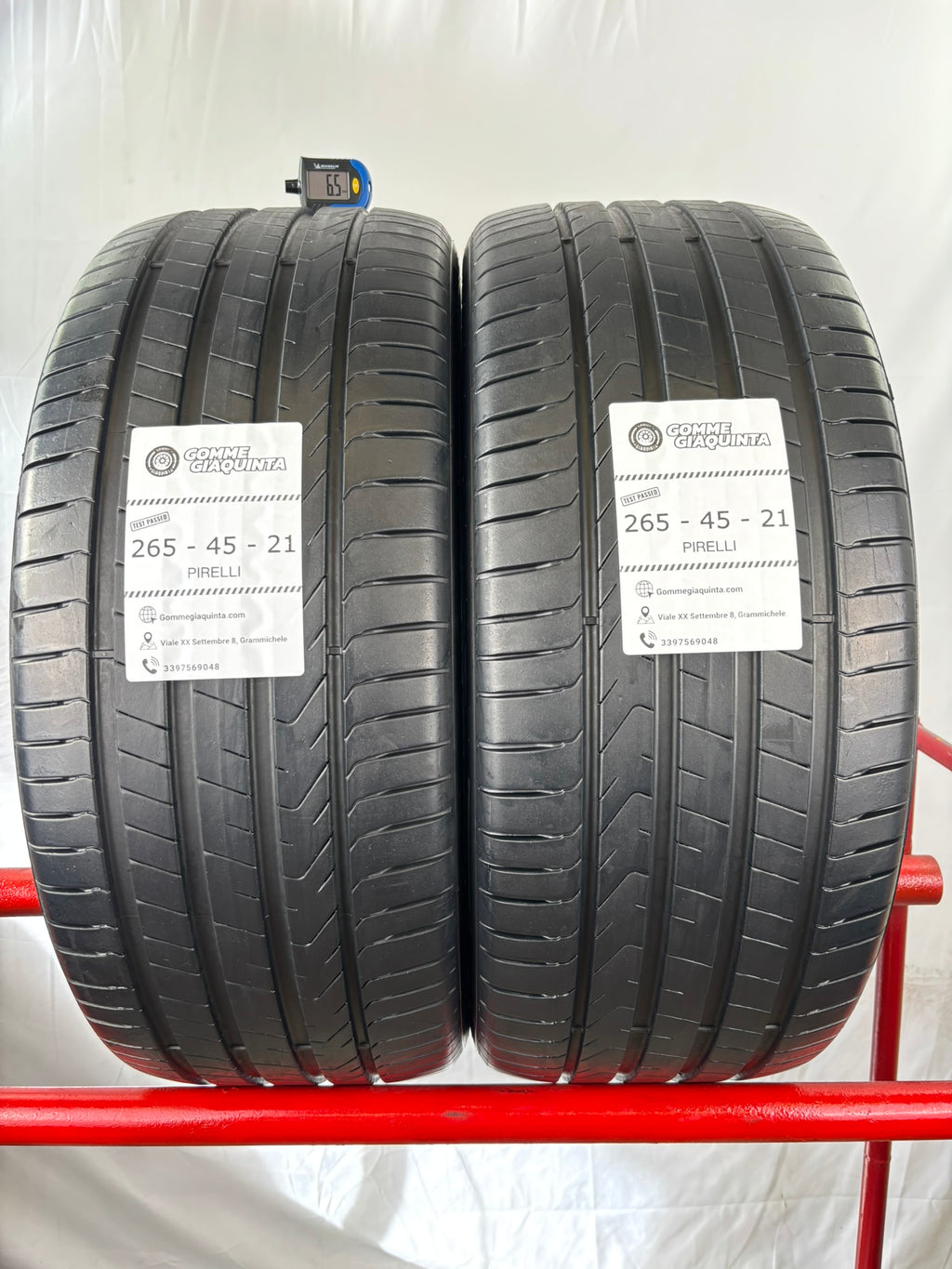 Pneumatici usati 265 45 r21 108h Xl Gomme Estive 2 PZ Pirelli Batt 6,5mm Dot 23 VO