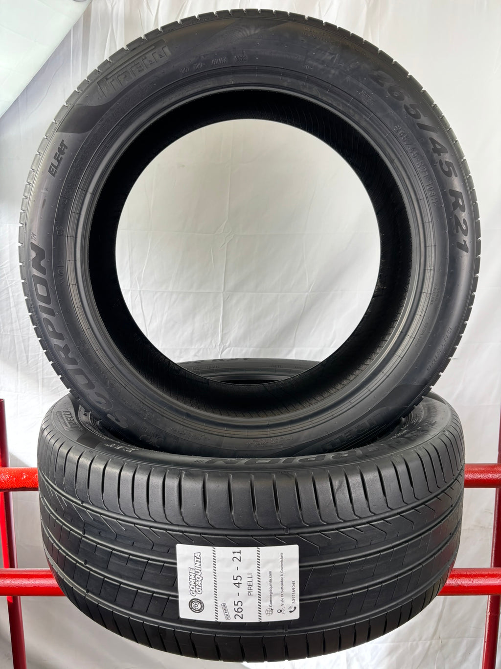 Pneumatici usati 265 45 r21 108h Xl Gomme Estive 2 PZ Pirelli Batt 6,5mm Dot 23 VO