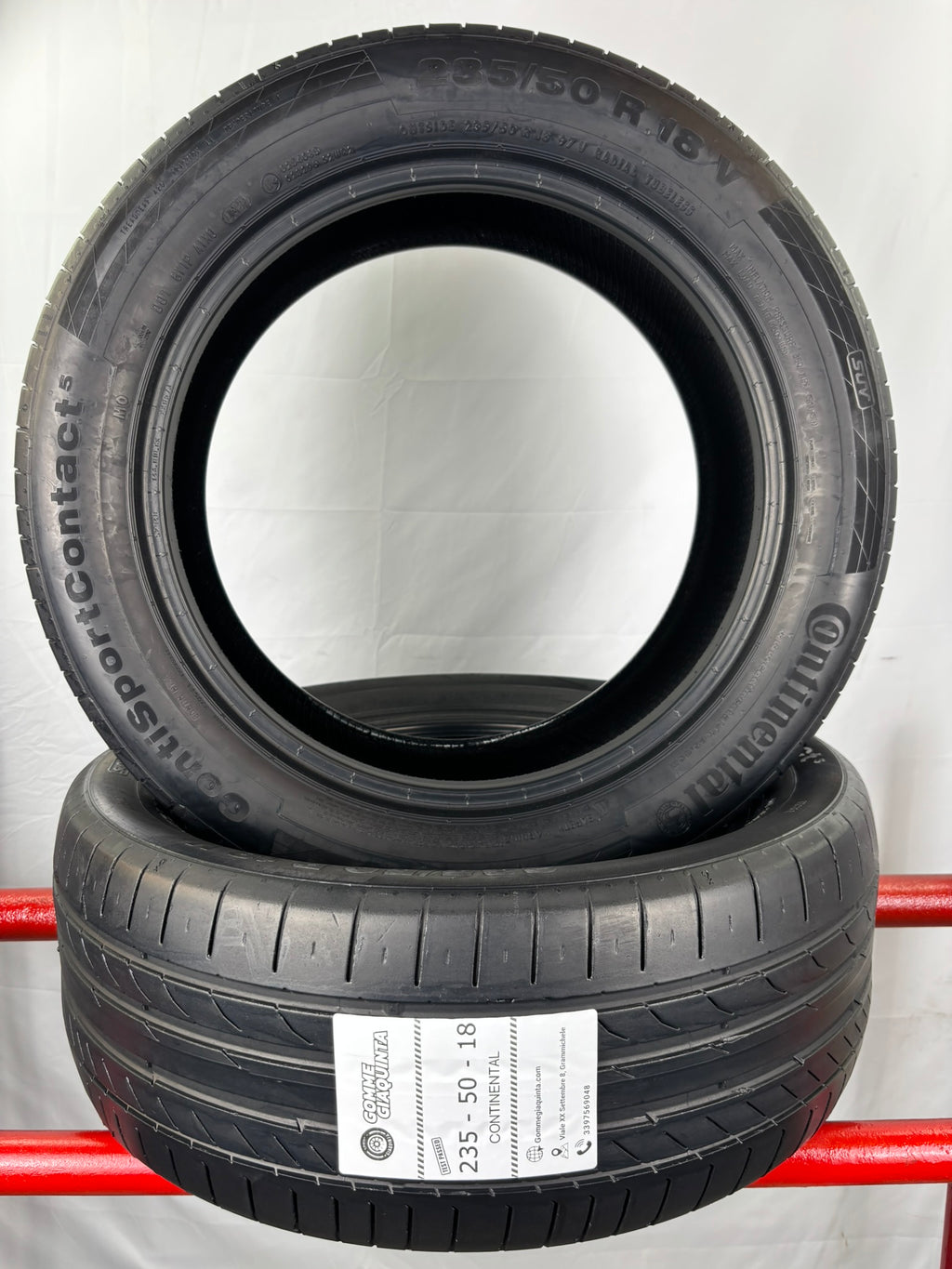 Pneumatici usati 235 50 r18 97v Gomme Estive 2 PZ Continental Batt 4,7mm Dot 22