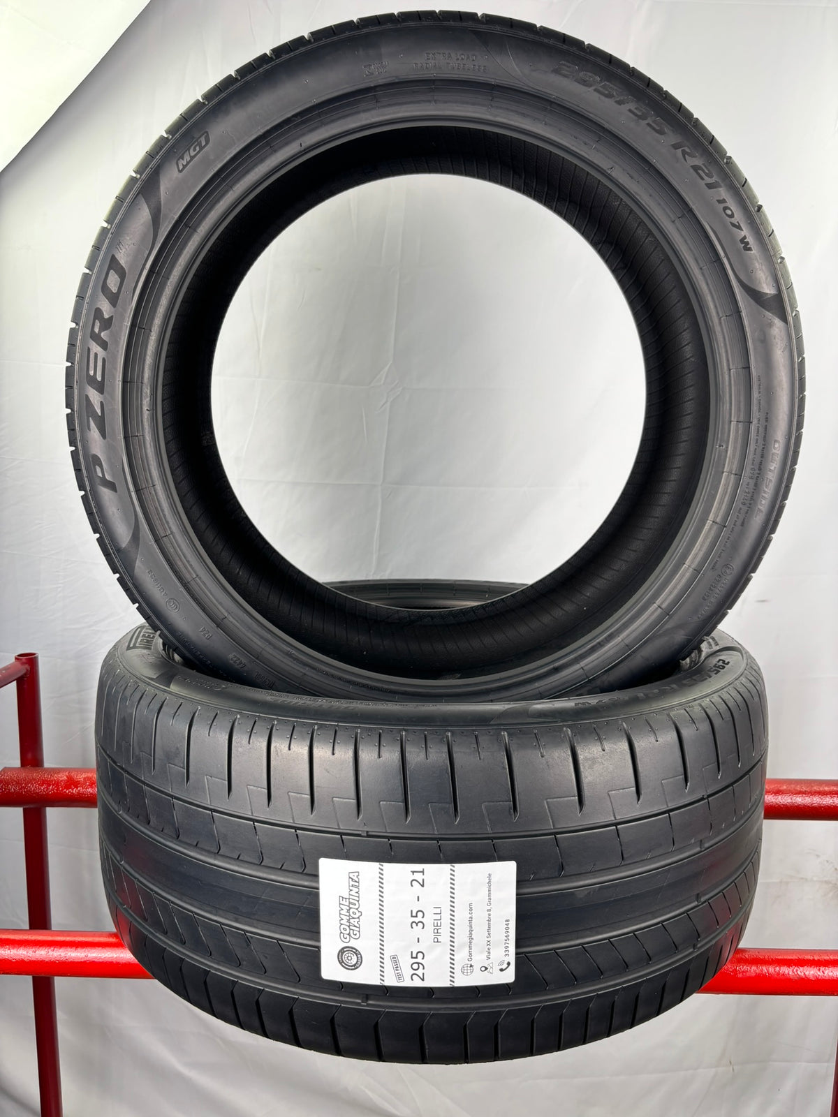 Pneumatici usati 295 35 r21 107w Gomme Estive 2 PZ Pirelli Batt 4,6mm Dot 22