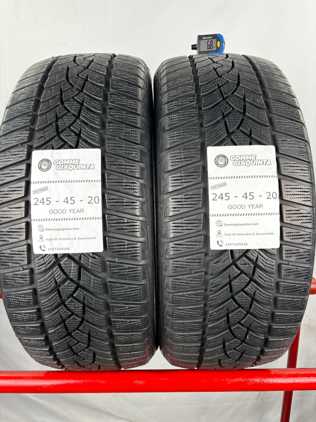 Pneumatici usati 245 45 r20 103v Gomme Invernali 2 PZ Good Year Batt 4,6mm Dot23