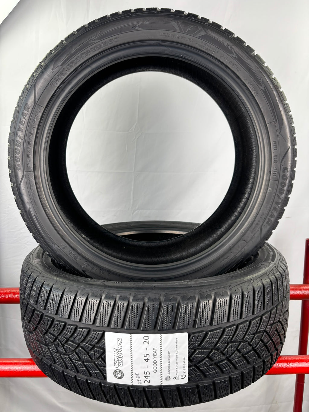 Pneumatici usati 245 45 r20 103v Gomme Invernali 2 PZ Good Year Batt 4,6mm Dot23