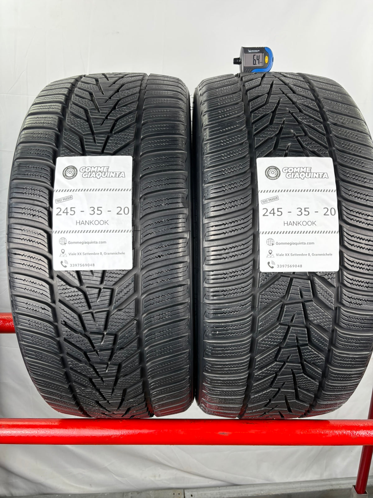 Pneumatici usati 245 35 r20 95w Gomme Invernali 2 PZ Hankook Batt 6,4mm Dot 23