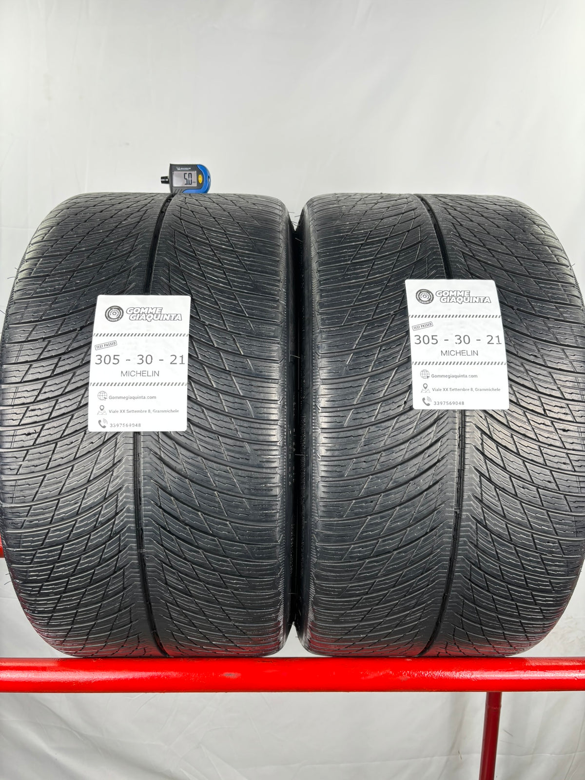 Pneumatici usati 305 30 r21 104v Gomme Invernali 2 PZ Michelin Batt 5mm Dot 22