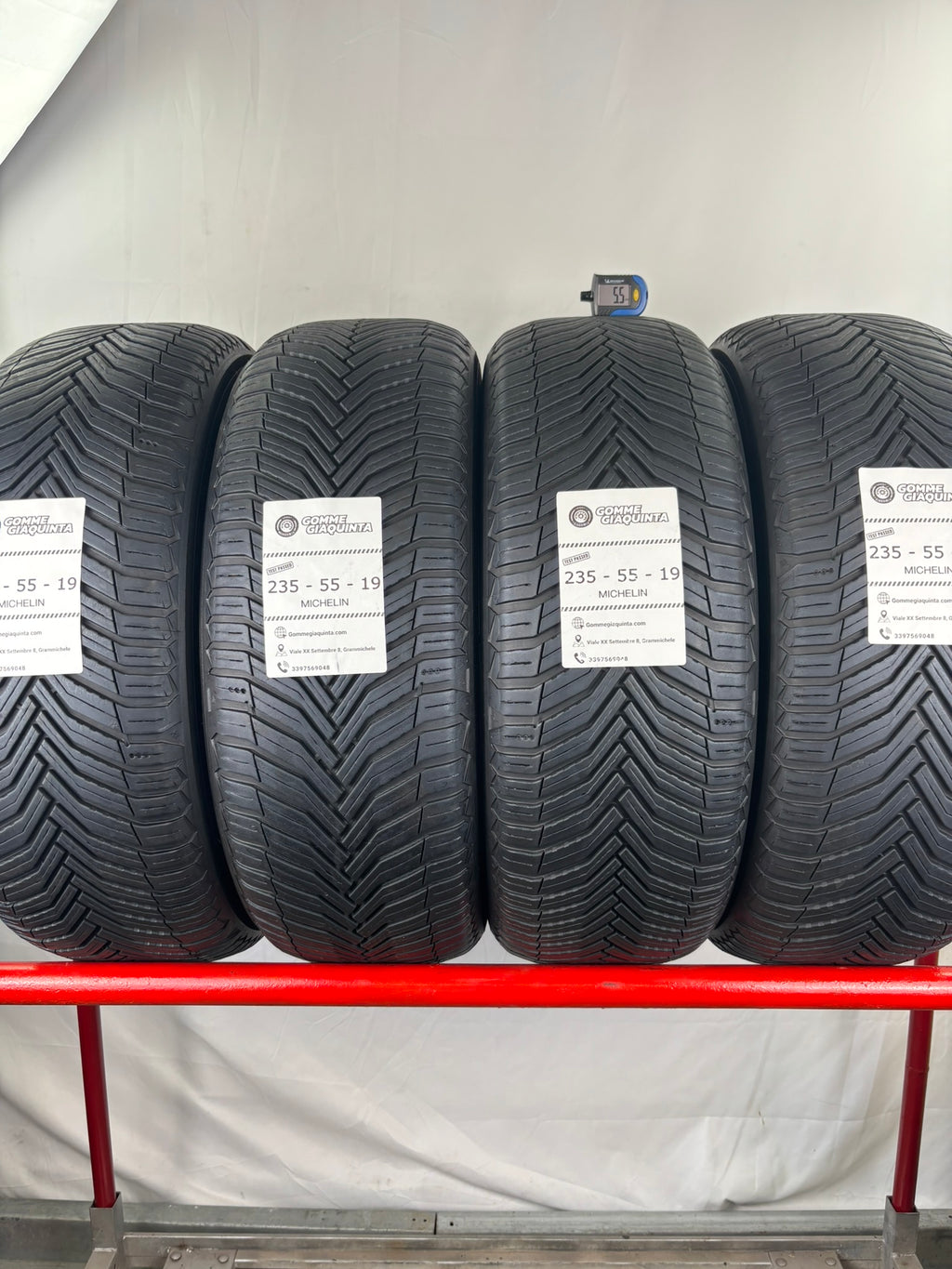 Pneumatici usati 235 55 r19 105w Gomme 4 Stagioni 4 PZ Michelin Dot 22