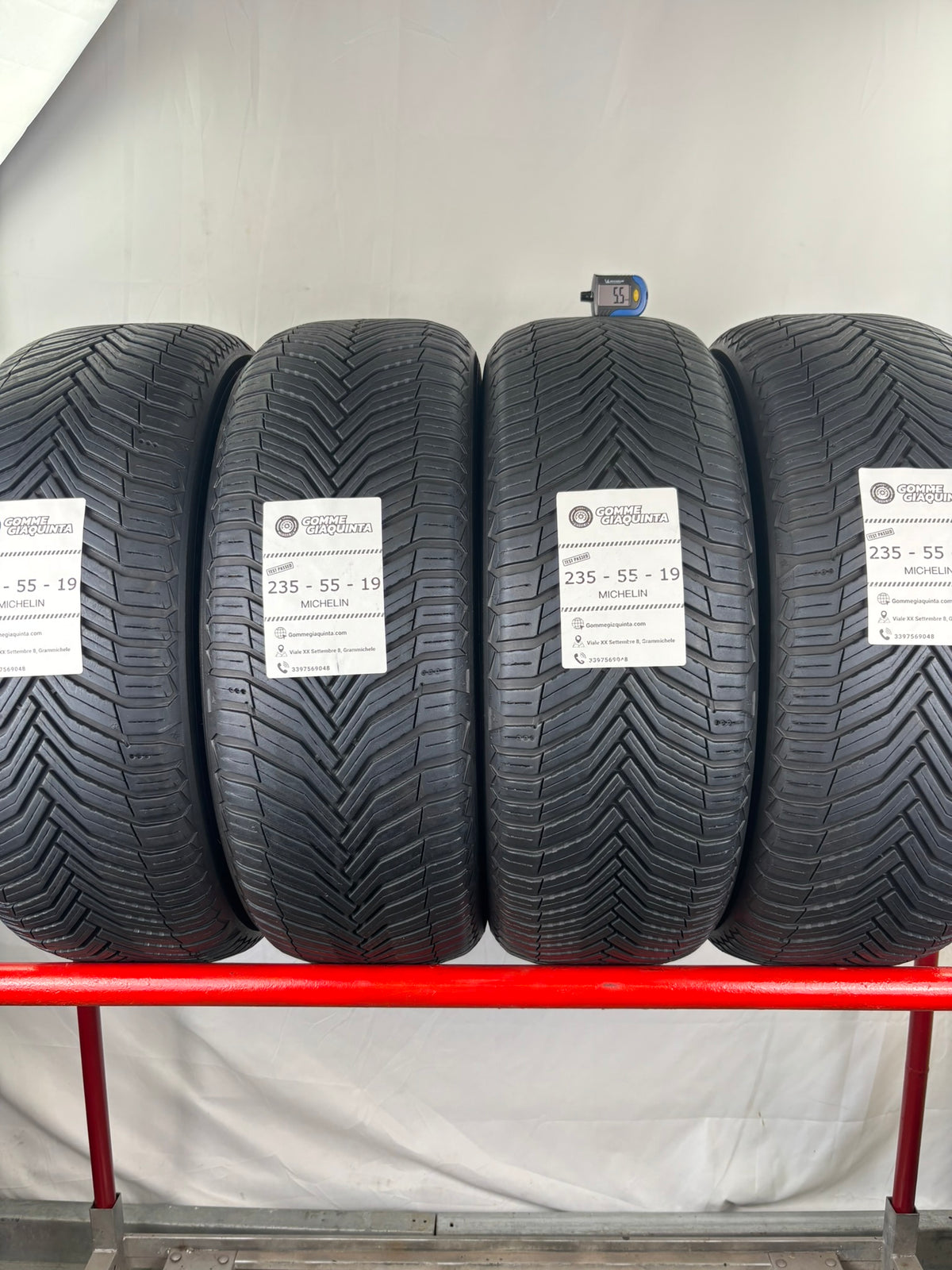 Pneumatici usati 235 55 r19 105w Gomme 4 Stagioni 4 PZ Michelin Dot 22
