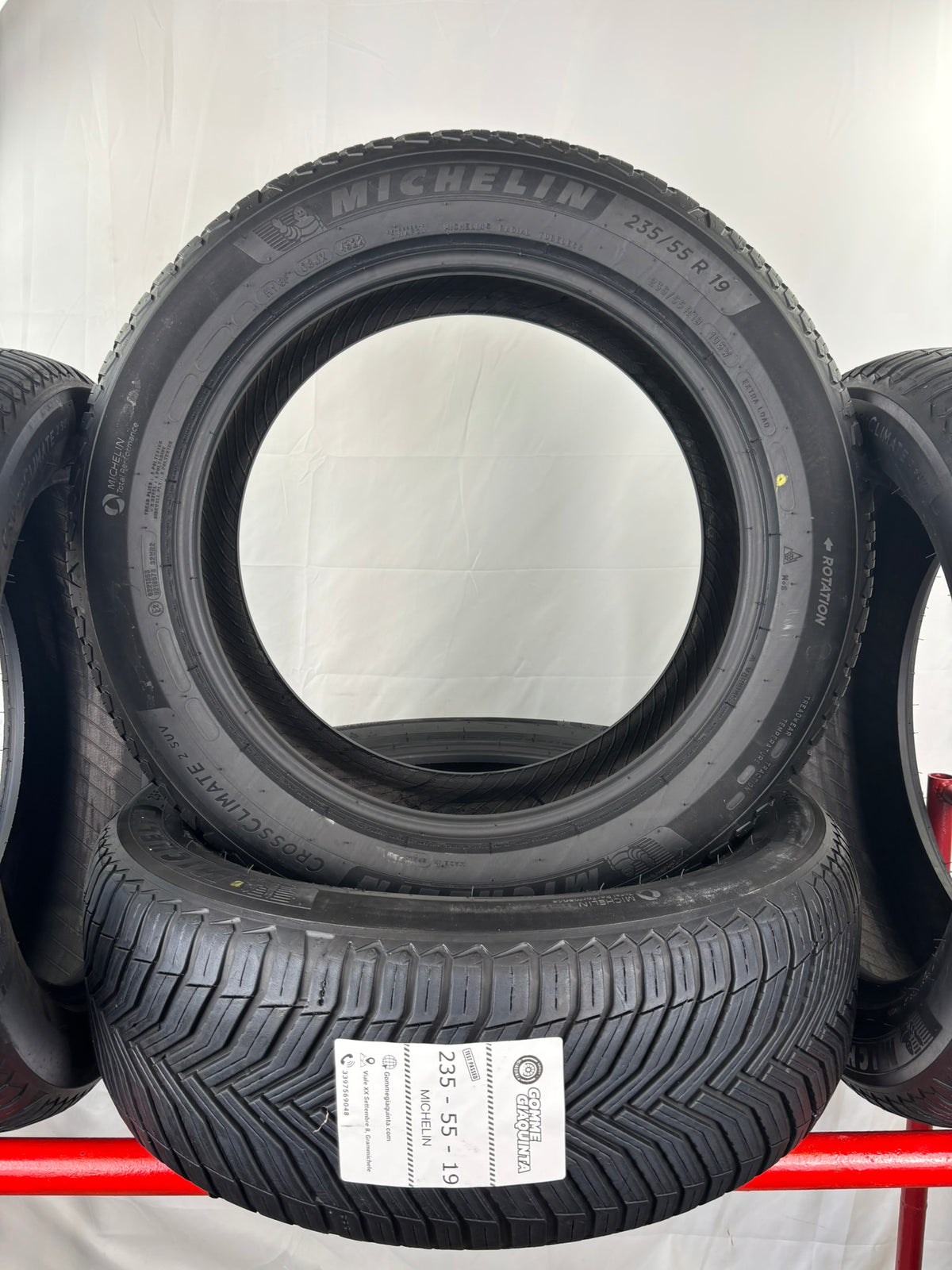 Pneumatici usati 235 55 r19 105w Gomme 4 Stagioni 4 PZ Michelin Dot 22
