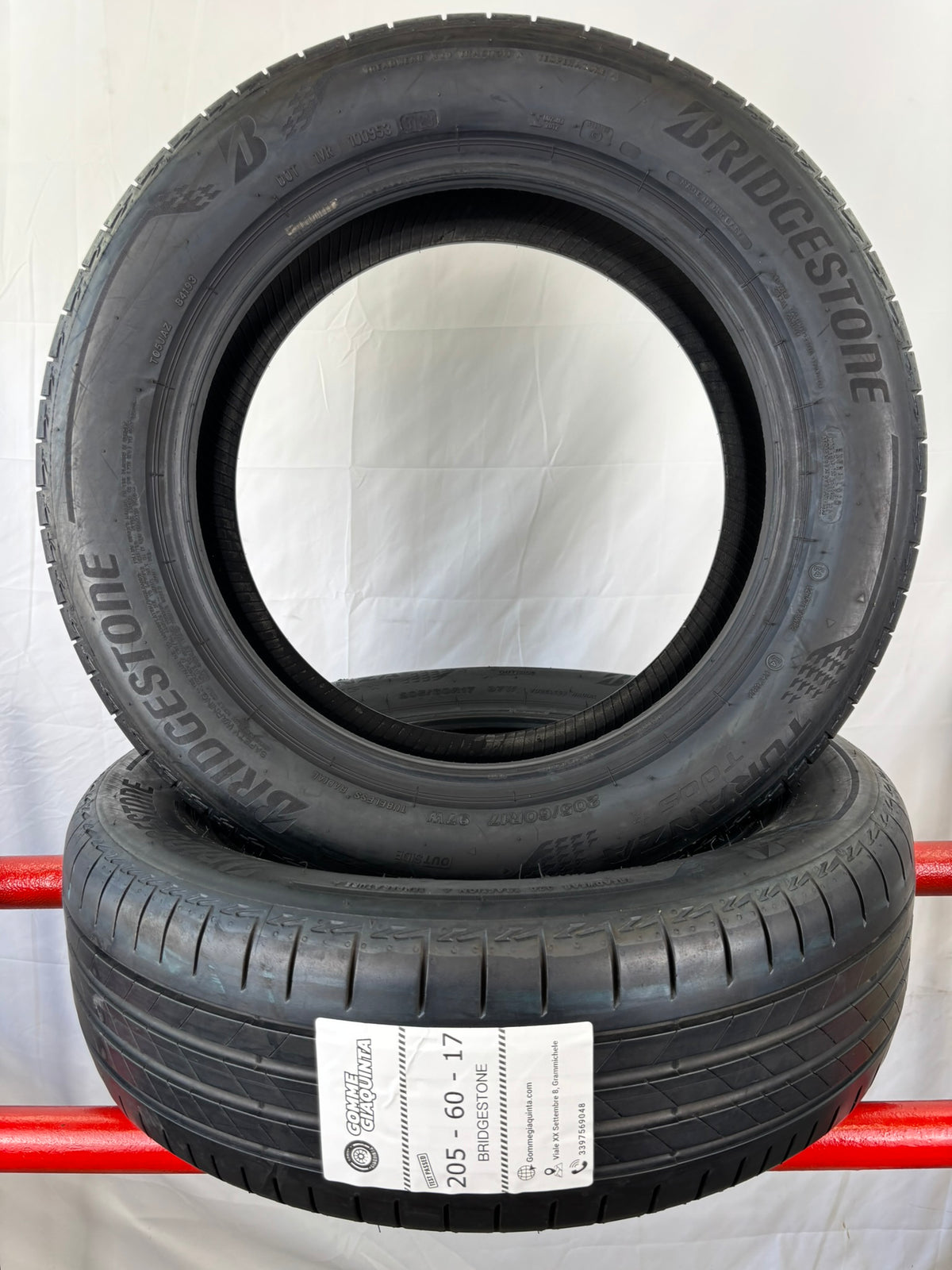 Pneumatici usati 205 60 r17 97w Gomme Estive 2 PZ Bridgestone Batt 5,0mm Dot 23