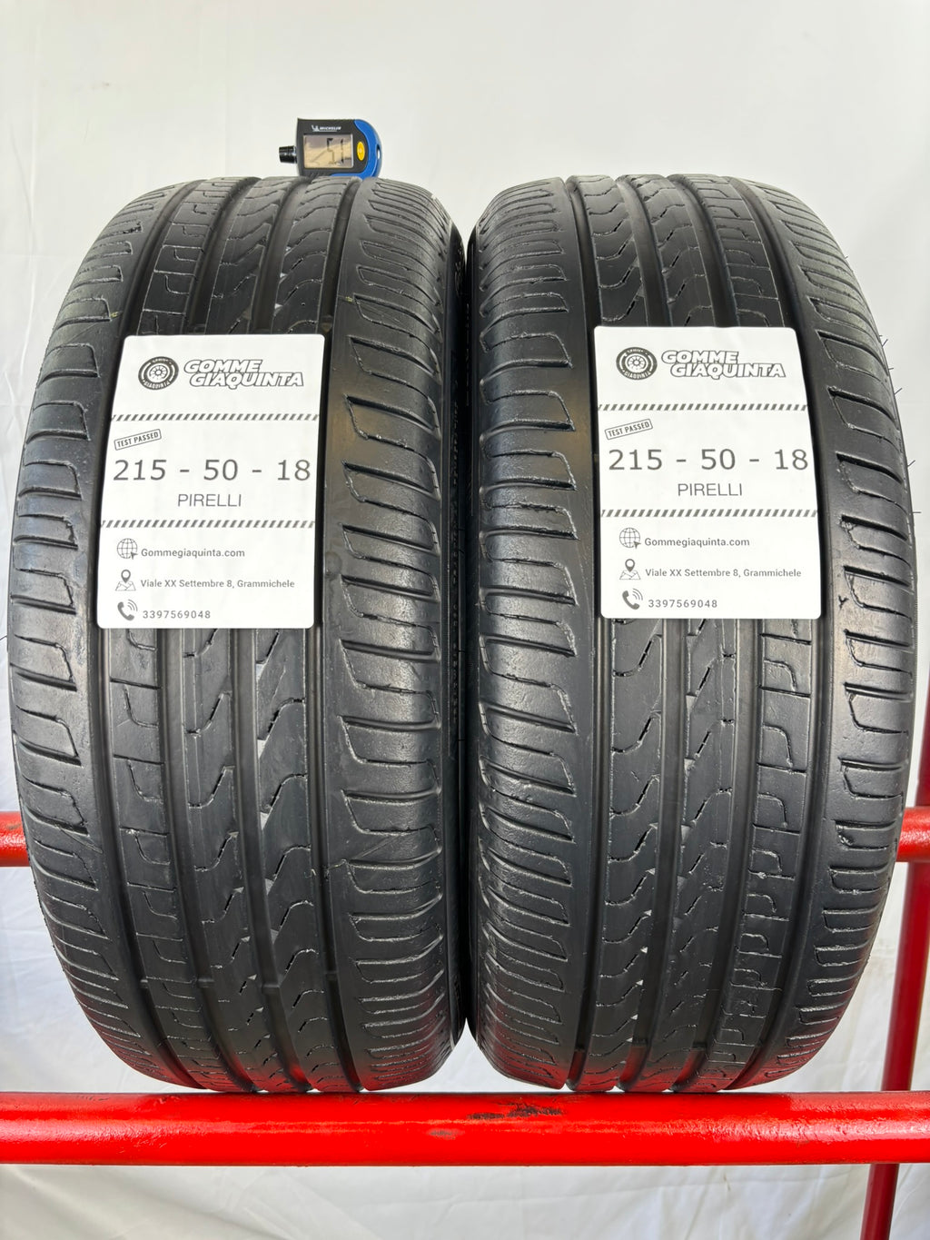 Pneumatici usati 215 50 r18 96y Gomme Estive 2 PZ Pirelli Batt 5,1mm Dot 18