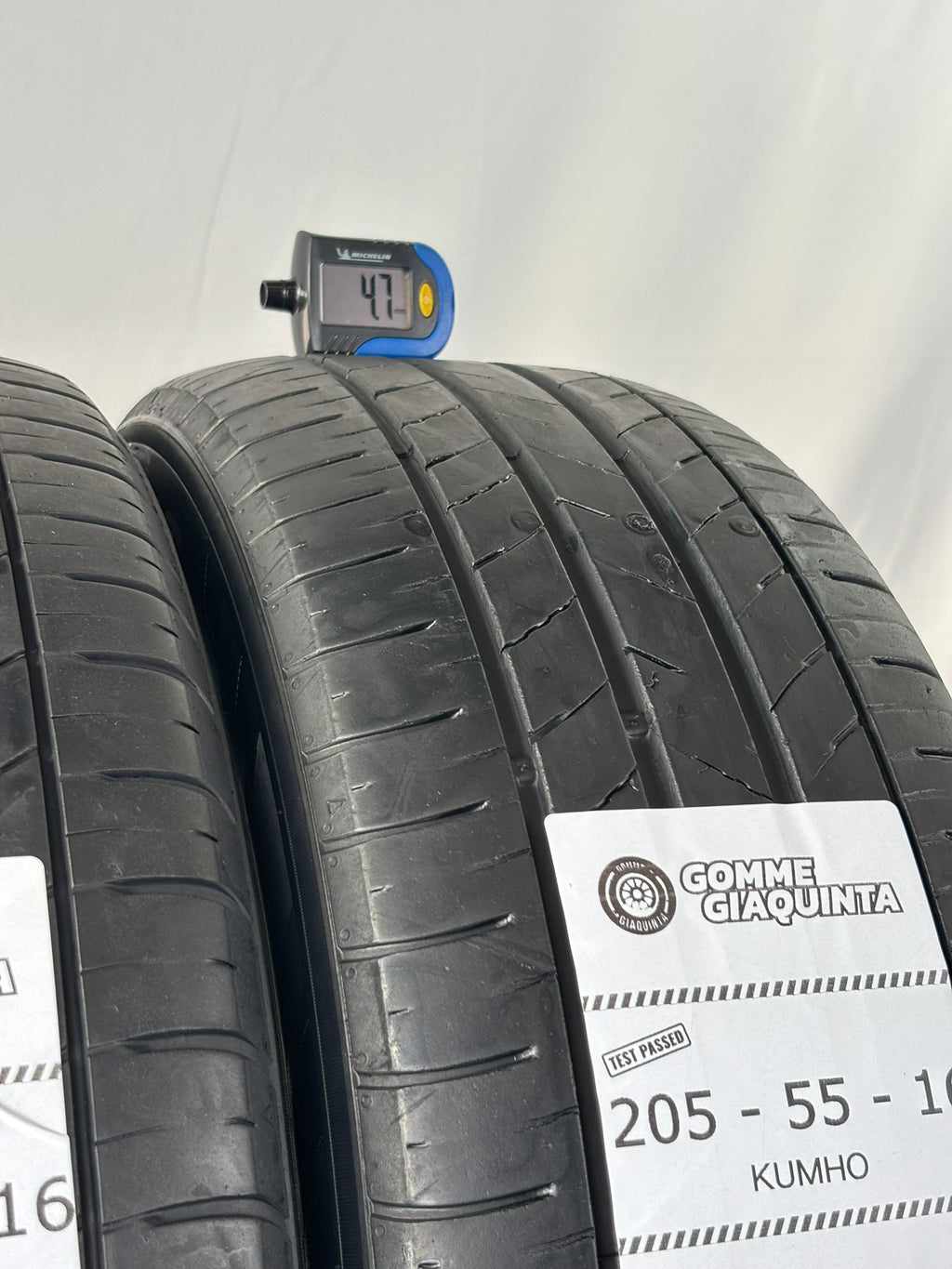 Pneumatici usati 205 55 r16 91v Gomme Estive 2 PZ Kumho Batt 4,7mm Dot 24