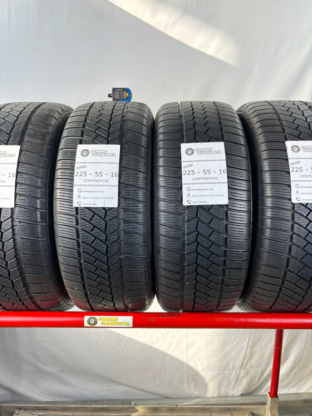 Pneumatici usati 225 55 r16 95h Gomme Invernali 4 PZ Continental Dot18