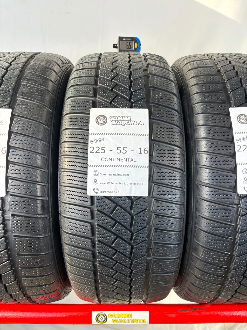 Pneumatici usati 225 55 r16 95h Gomme Invernali 4 PZ Continental Dot18