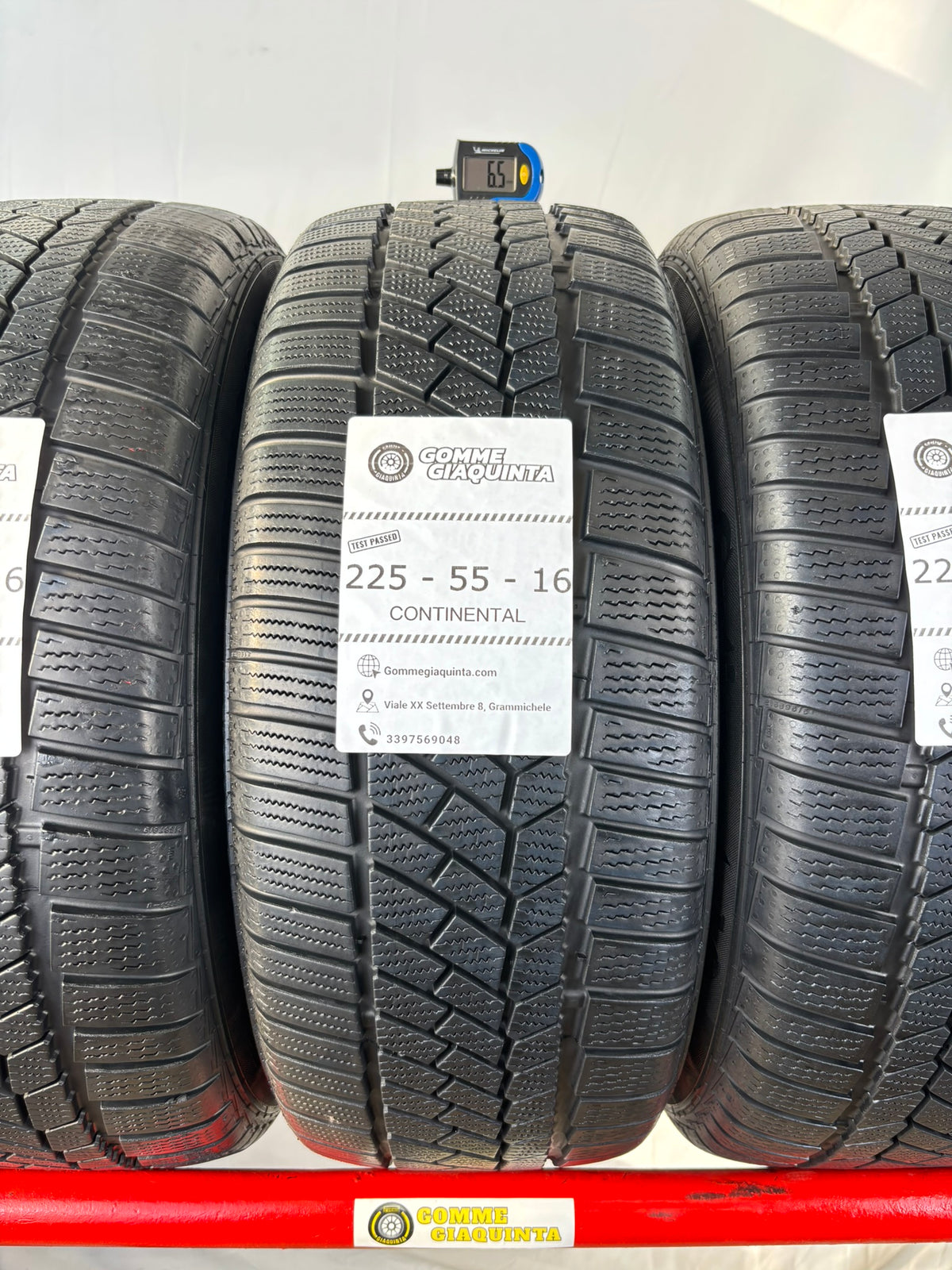 Pneumatici usati 225 55 r16 95h Gomme Invernali 4 PZ Continental Dot18