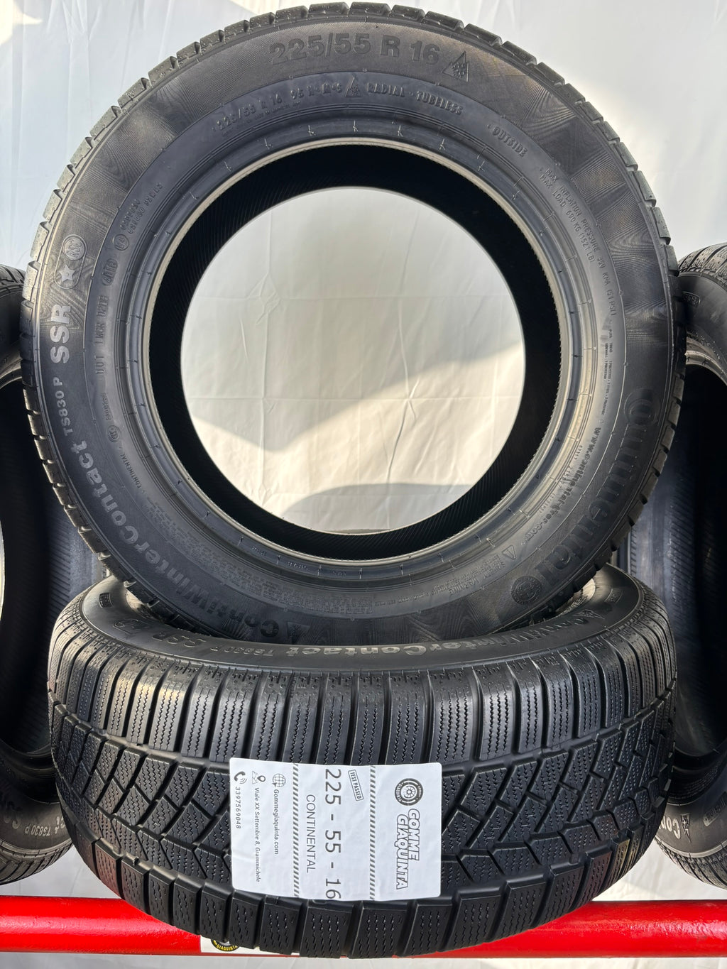 Pneumatici usati 225 55 r16 95h Gomme Invernali 4 PZ Continental Dot18