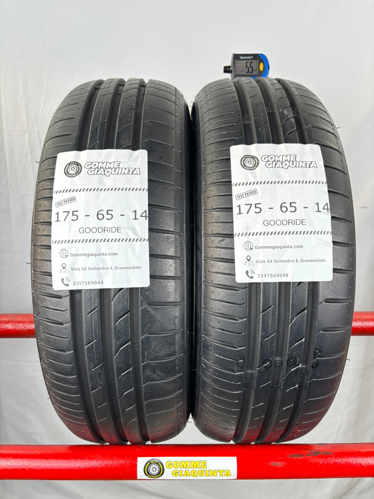 Pneumatici usati 175 65 r14 82h Gomme Estive 2 PZ Good-ride Batt 5,5mm Dot 23