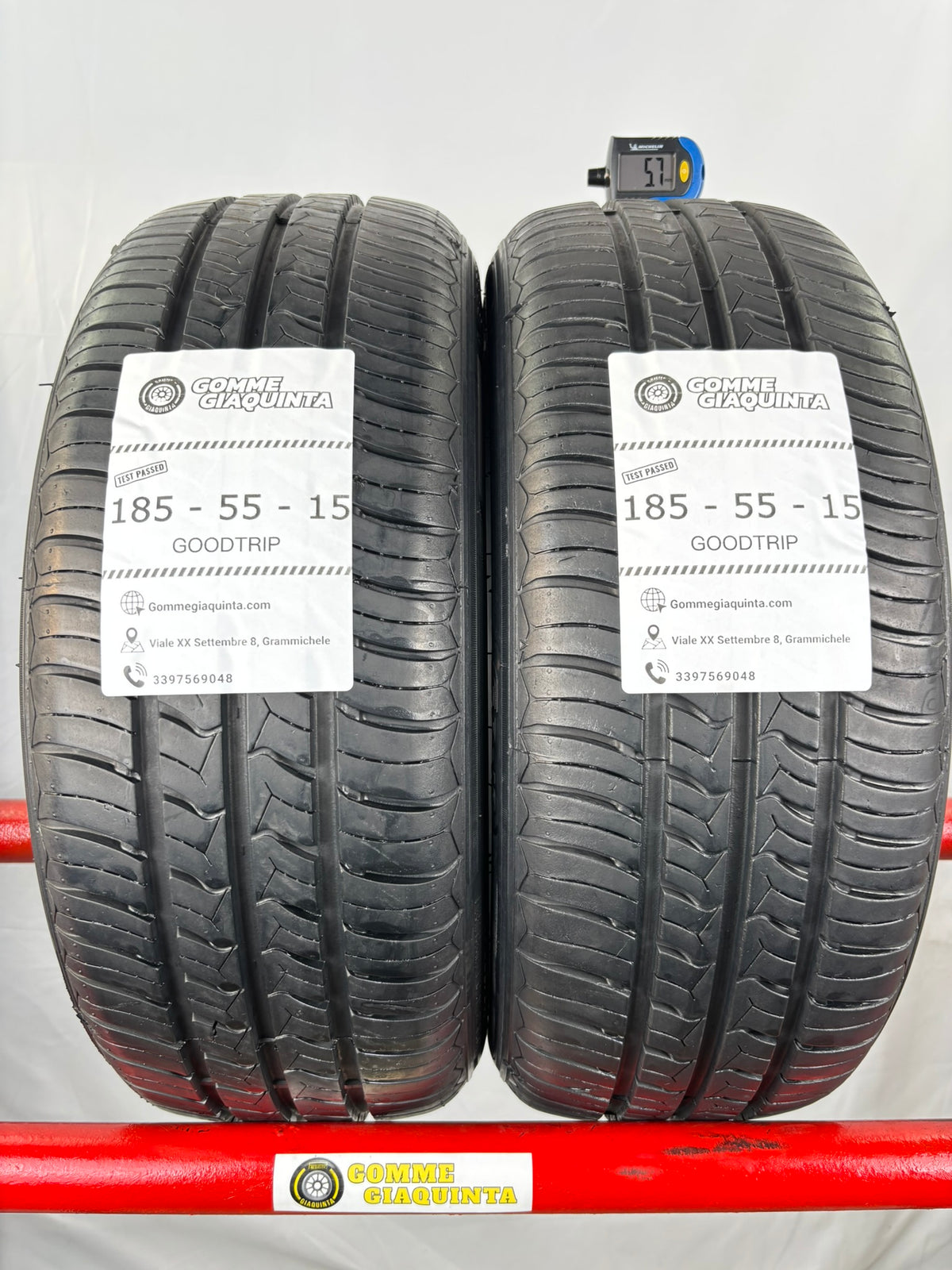 Pneumatici usati 185 55 r15 82v Gomme Estive 2 PZ Good-trip Batt 6,0mm Dot 24