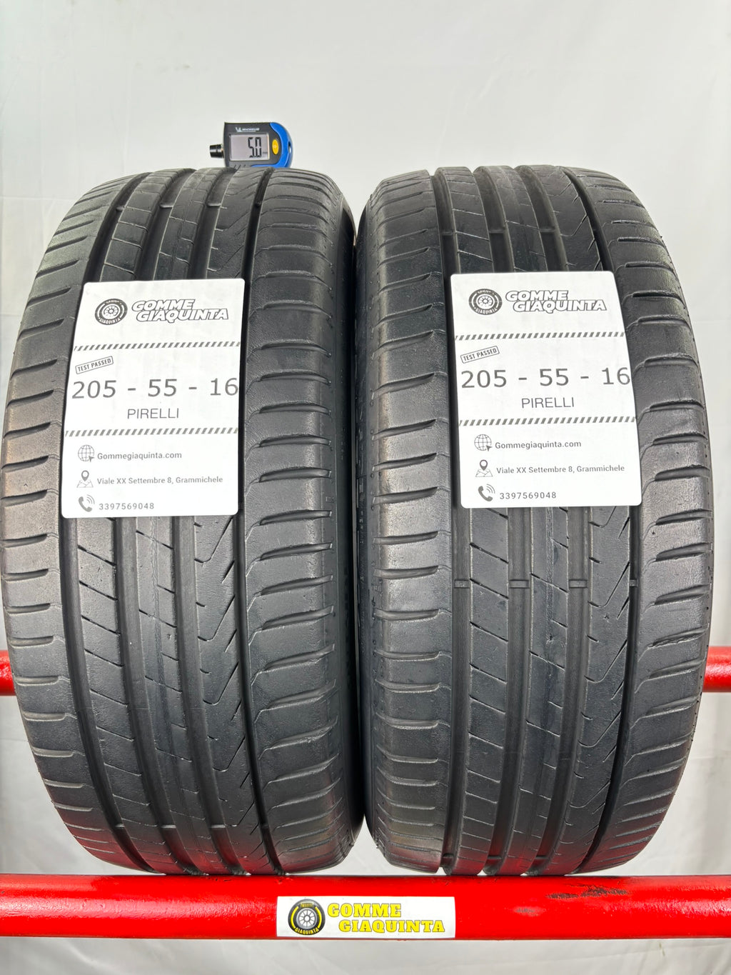 Pneumatici usati 205 55 r16 91v Gomme Estive 2 PZ Pirelli Batt 5,0mm Dot 21