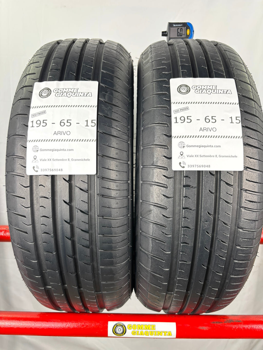 Pneumatici usati 195 65 r15 91v Gomme Estive 2 PZ Arivo Batt 6,0mm Dot 23