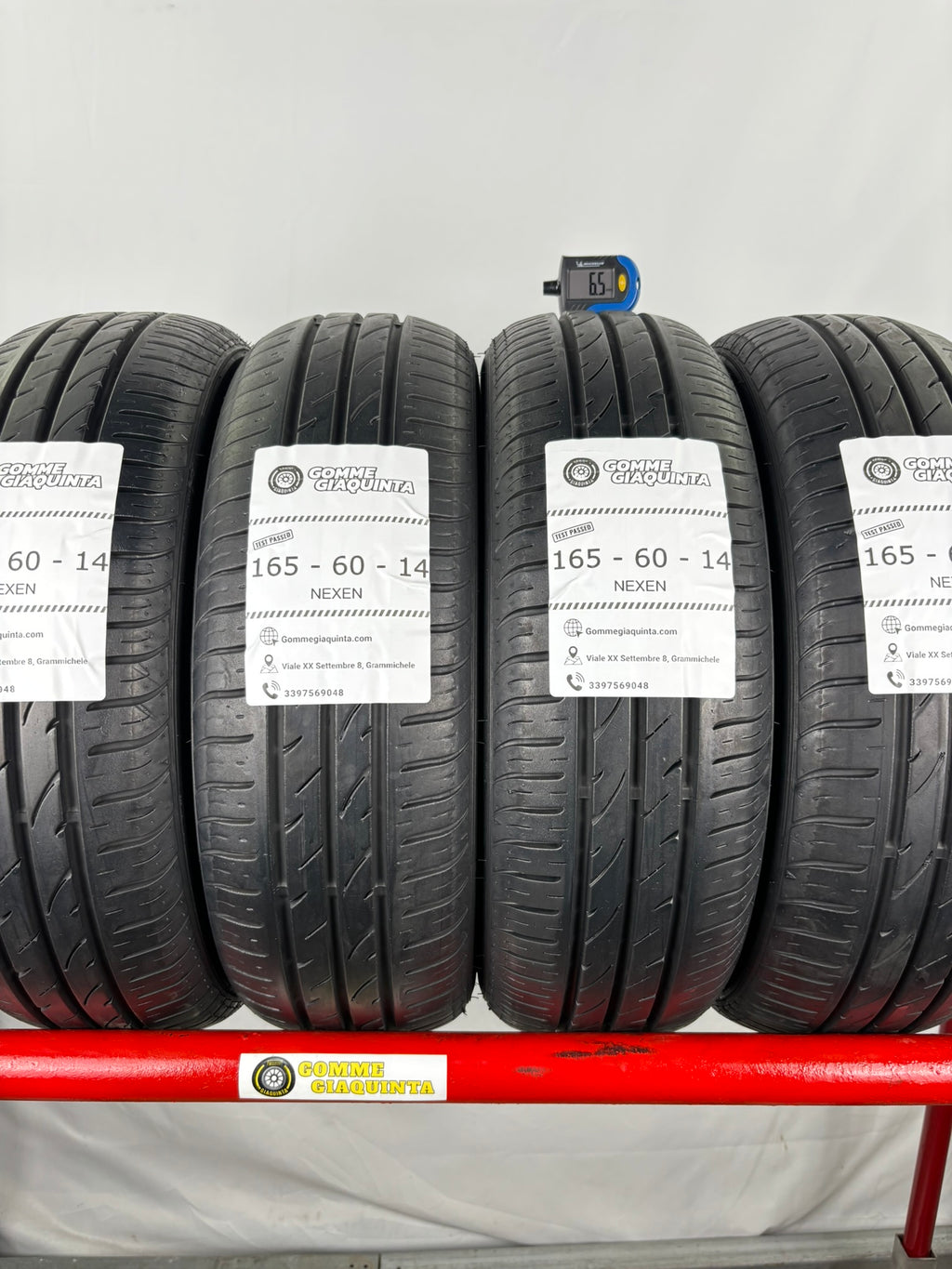 Pneumatici usati 165 60 r14 75h Gomme Estive 4 PZ Nexen Batt 5,5mm Dot 24