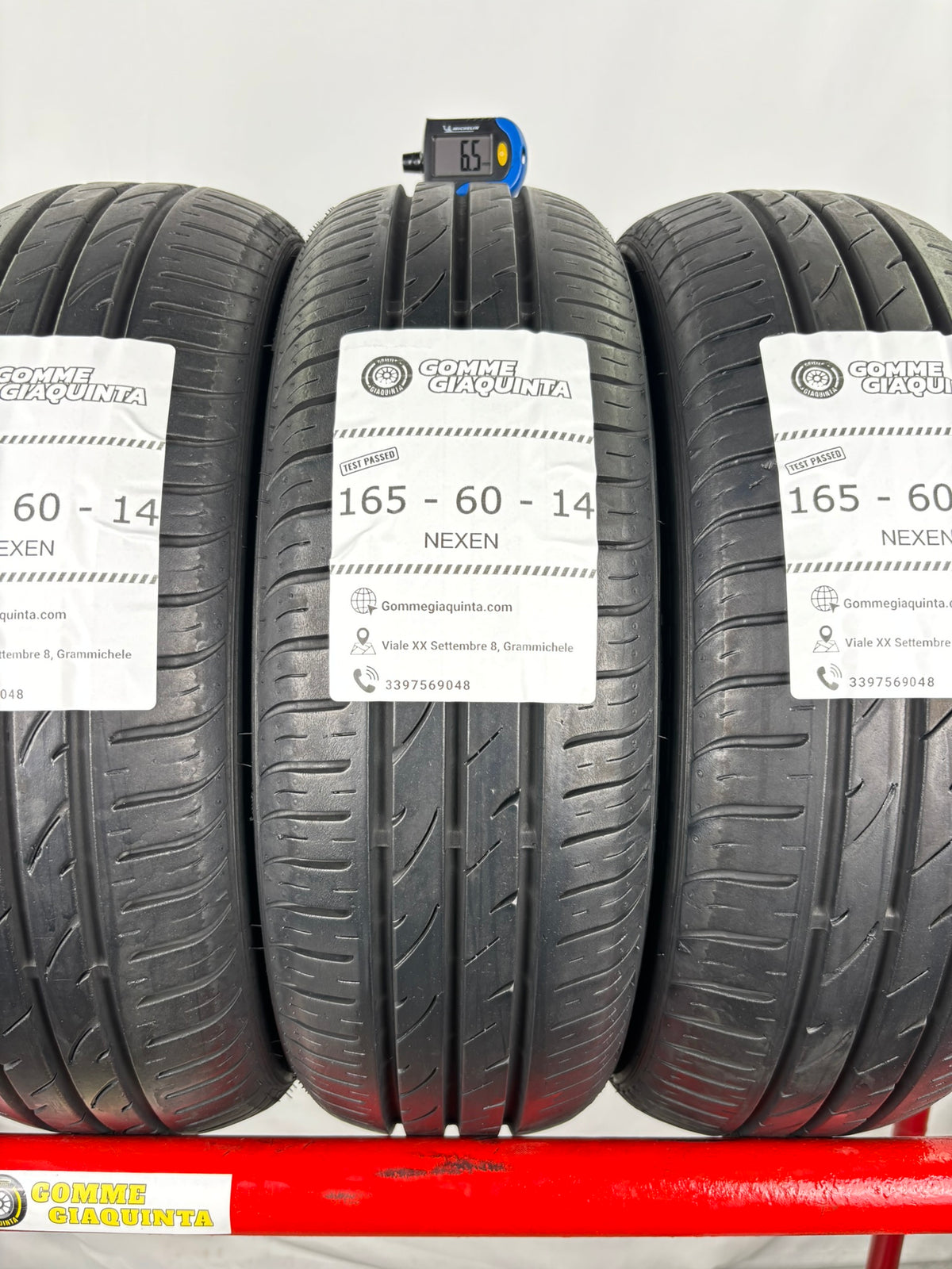 Pneumatici usati 165 60 r14 75h Gomme Estive 4 PZ Nexen Batt 5,5mm Dot 24