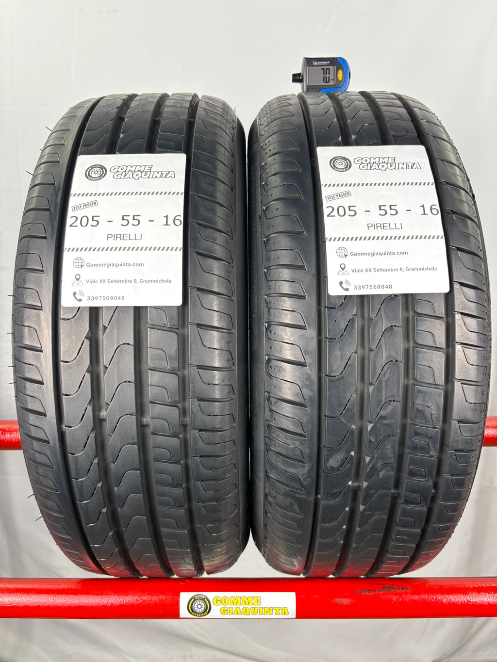 Pneumatici usati 205 55 r16 91v Gomme Estive 2 PZ Pirelli Batt 7,0mm Dot 24