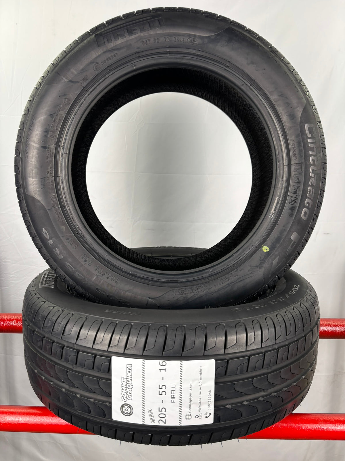 Pneumatici usati 205 55 r16 91v Gomme Estive 2 PZ Pirelli Batt 7,0mm Dot 24