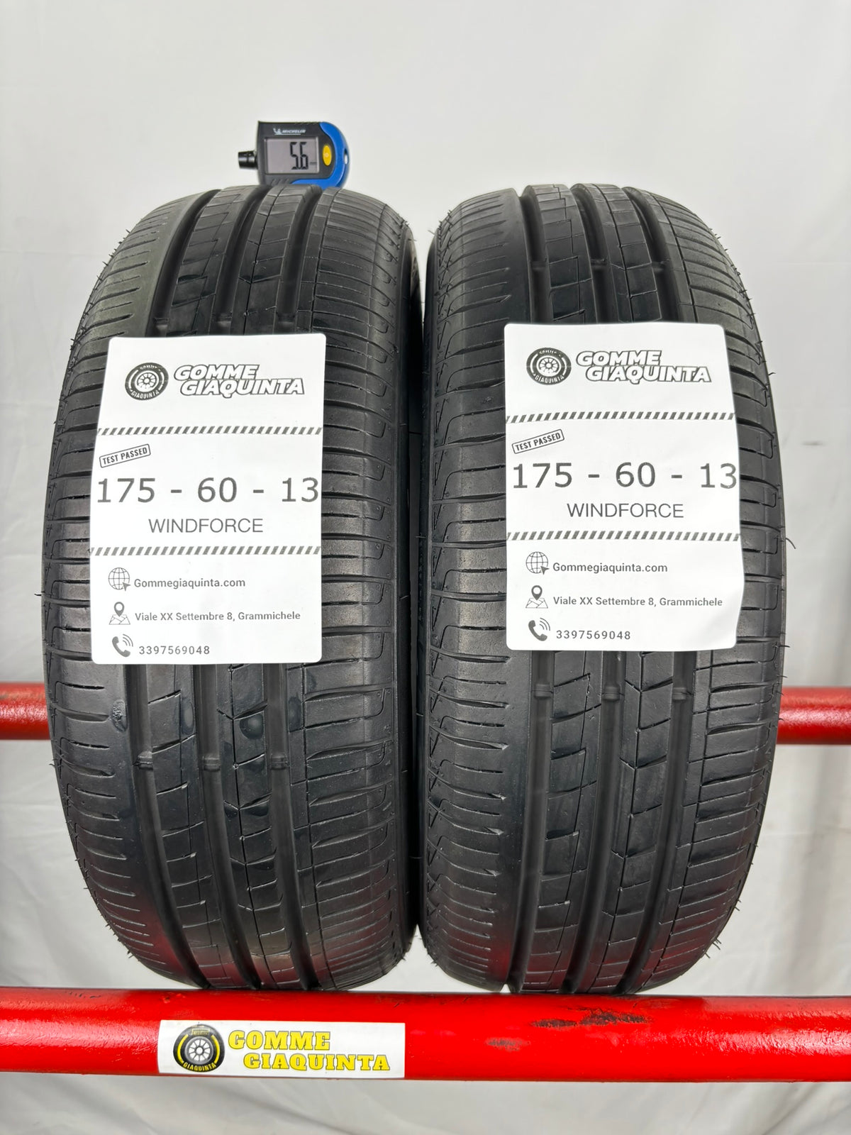 Pneumatici usati 175 60 r13 77h Gomme Estive 2 PZ Windforce Batt 5,6mm Dot 24