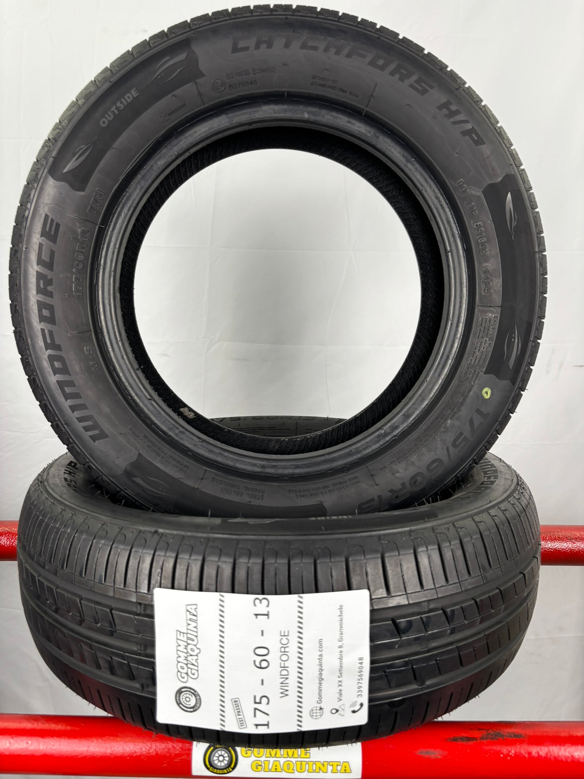 Pneumatici usati 175 60 r13 77h Gomme Estive 2 PZ Windforce Batt 5,6mm Dot 24