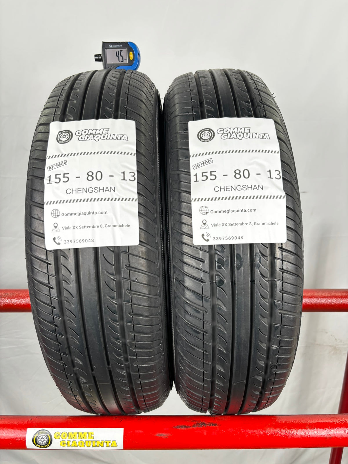Pneumatici usati 155 80 r13 79t Gomme Estive 2 PZ Chengshan Batt 4,5mm Dot 24