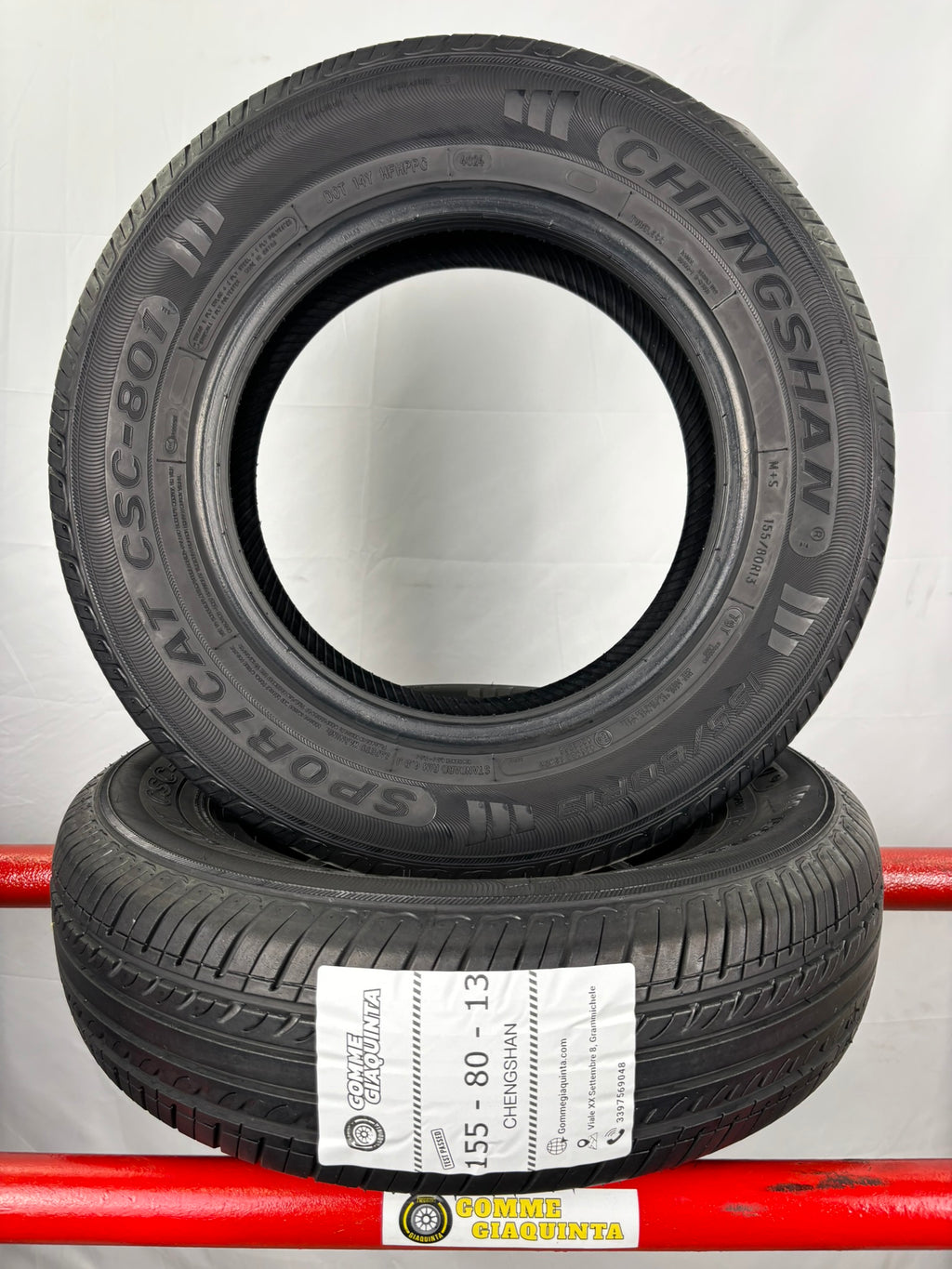 Pneumatici usati 155 80 r13 79t Gomme Estive 2 PZ Chengshan Batt 4,5mm Dot 24