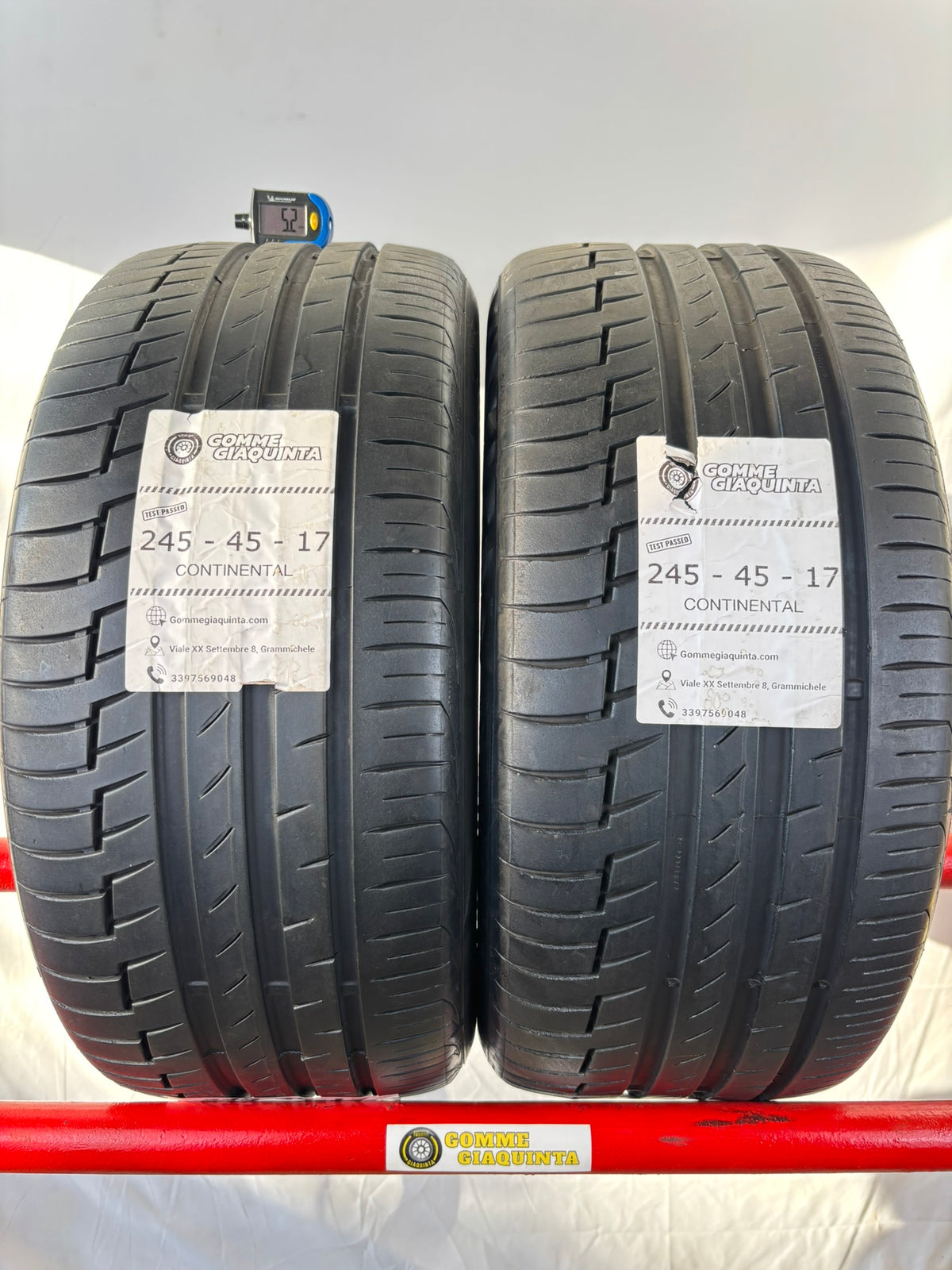 Pneumatici usati 245 45 r17 99Y Gomme Estivo 2 PZ Continental Batt 5.2mm Dot 18