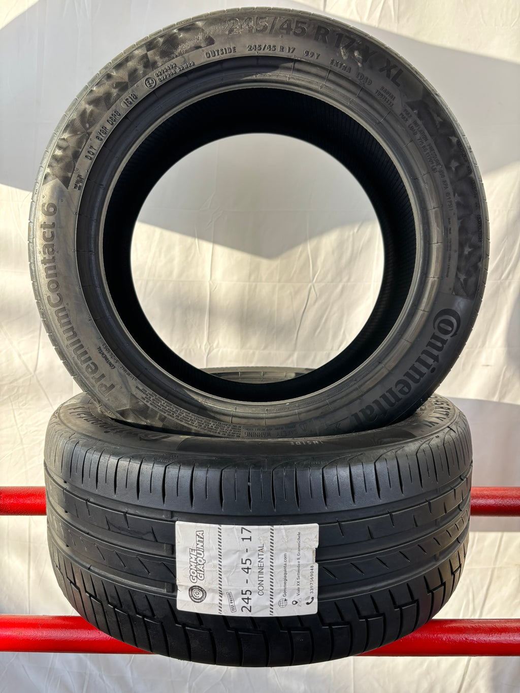 Pneumatici usati 245 45 r17 99Y Gomme Estivo 2 PZ Continental Batt 5.2mm Dot 18